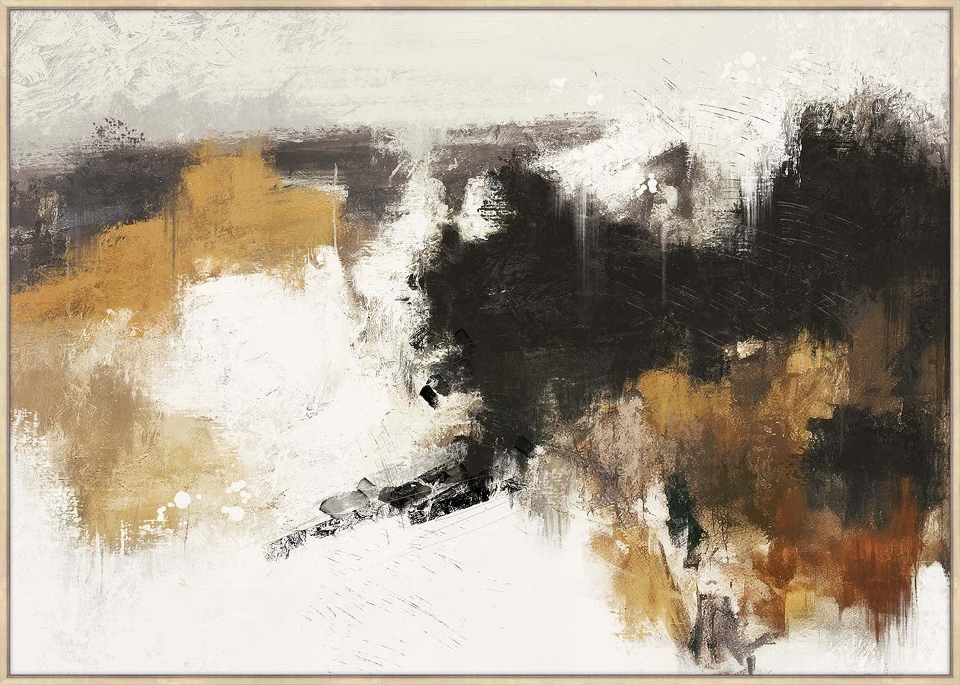 Amber Drift, Framed Wall Art