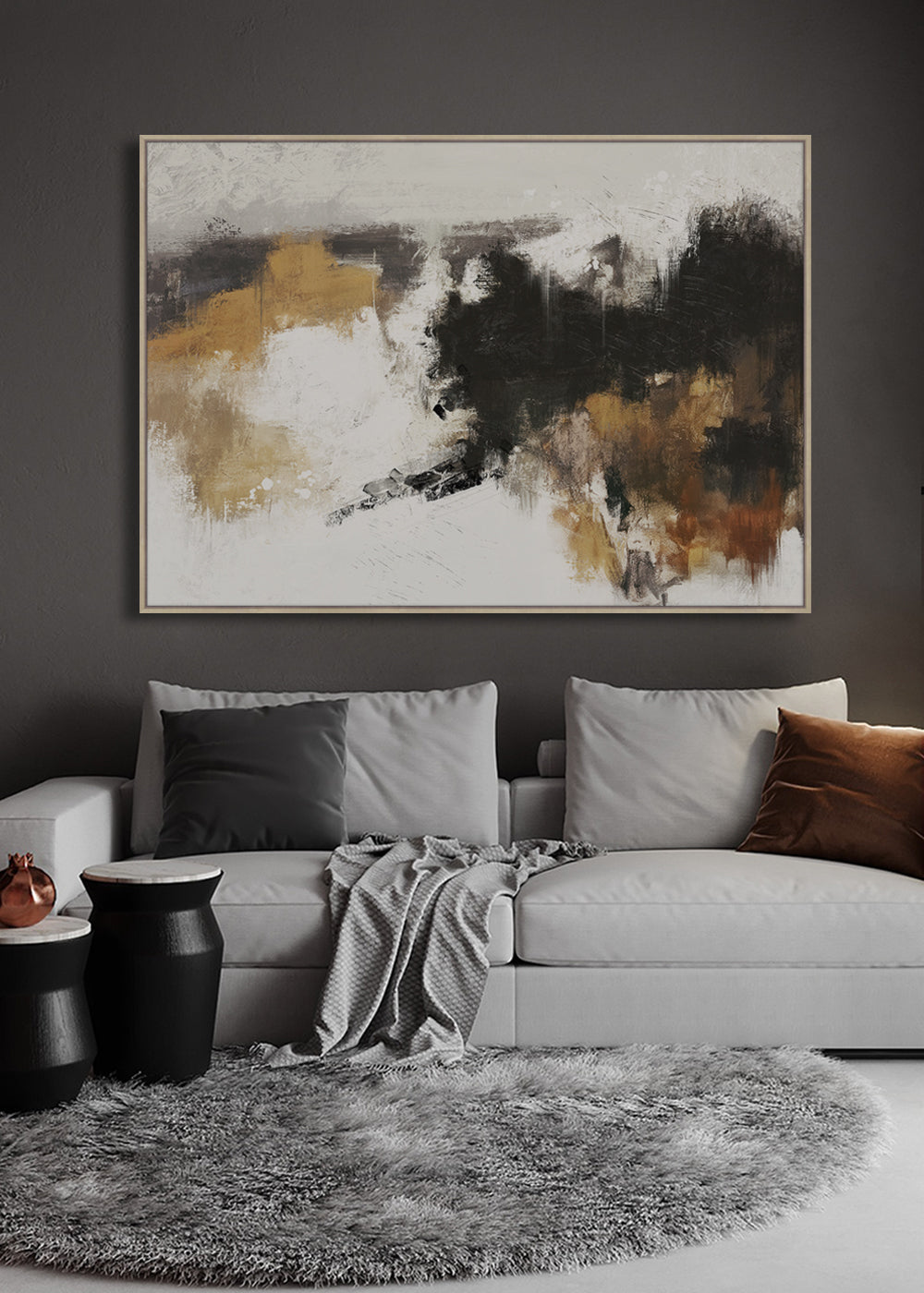 Amber Drift, Framed Wall Art