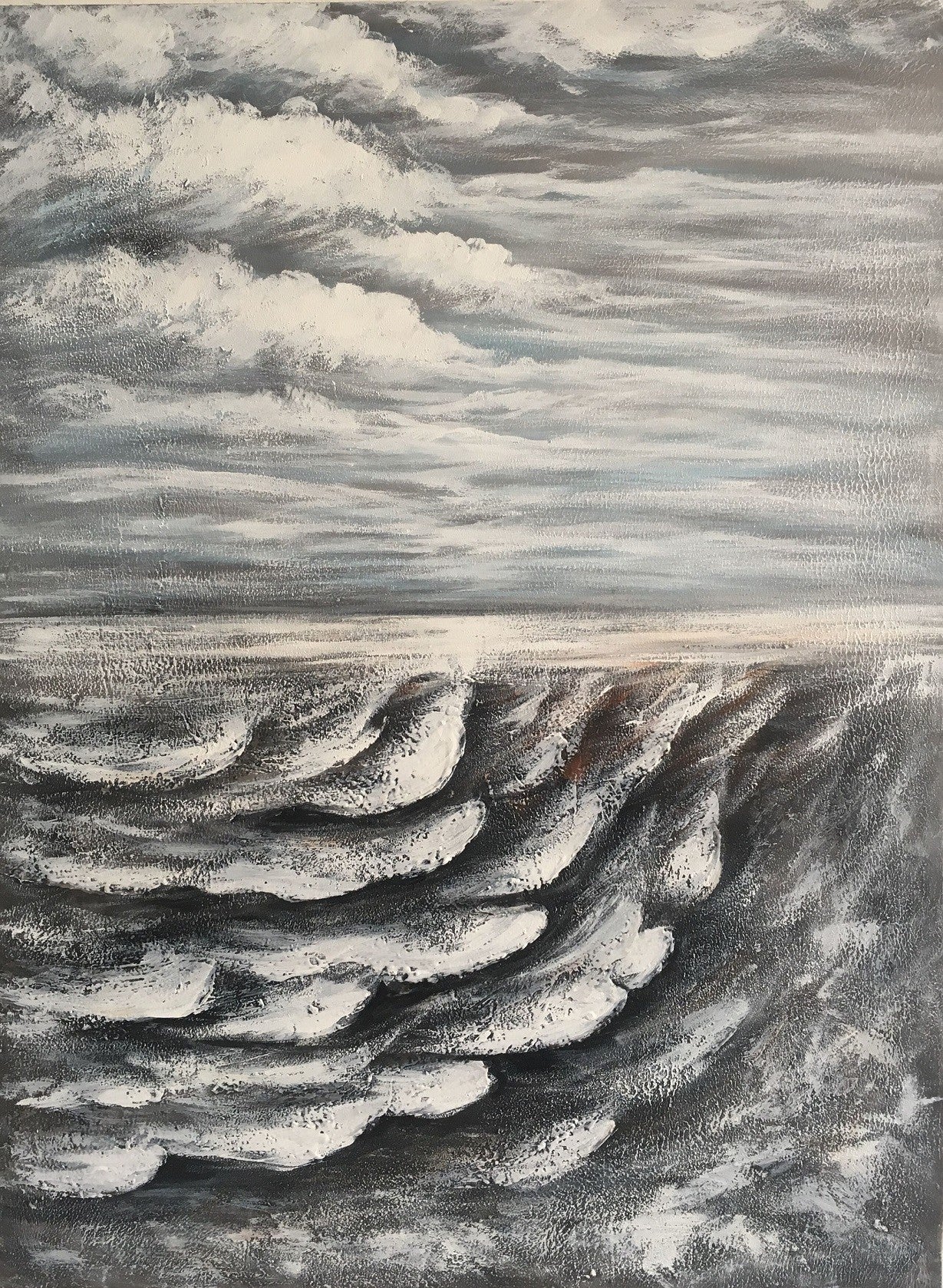 Mirrored Clouds Oil Painting 120x90 120x90 cm