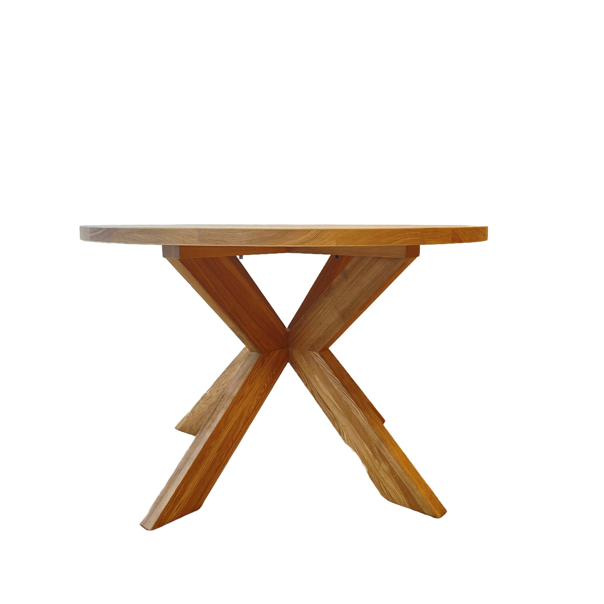 Round Pedestal Dining Table, Natural 120x77 cm