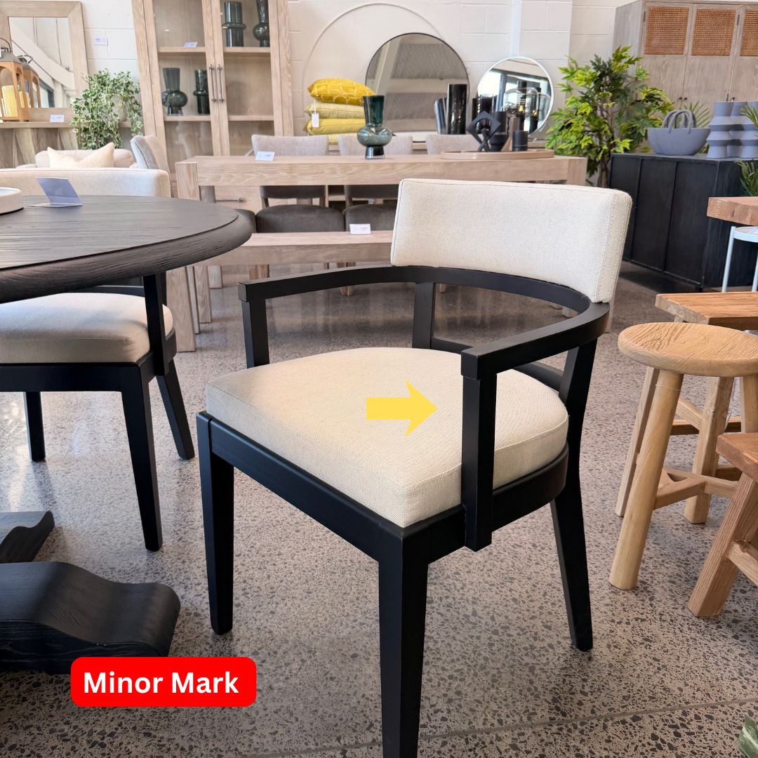 Lennox Dining Chair, Black - Clearance