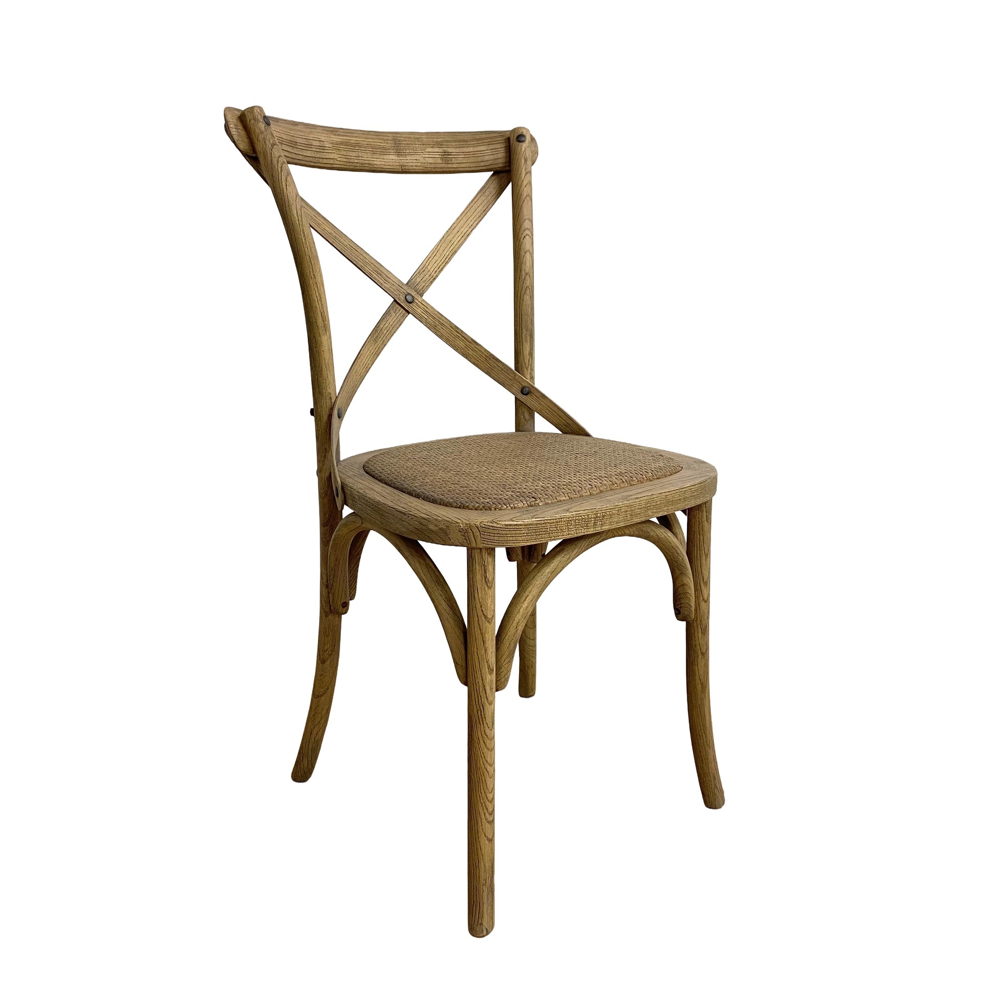 French Bistro Cross Back Dining Chair 49x54x89 cm