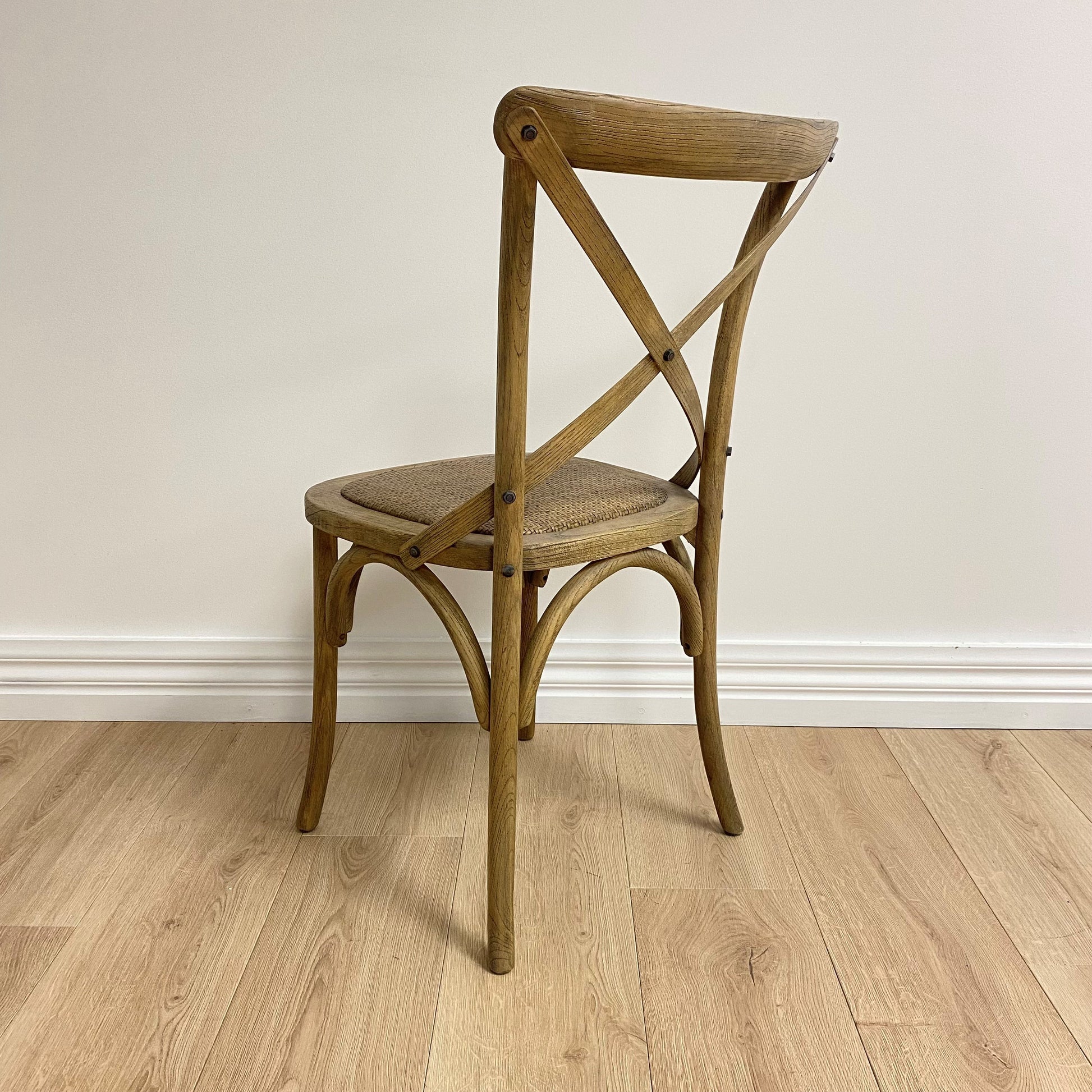 French Bistro Cross Back Dining Chair 49x54x89 cm