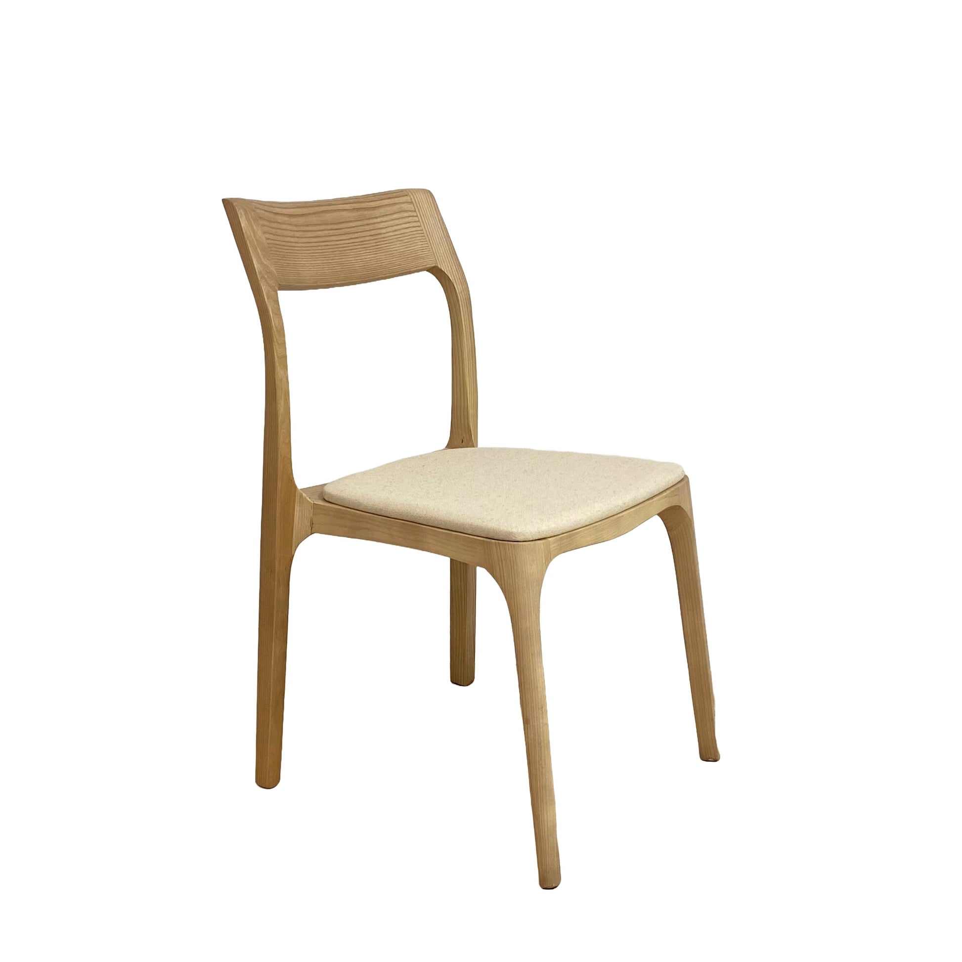 Peyton Dining Chair, Linen Fabric Natural Frame 50x59x84 cm