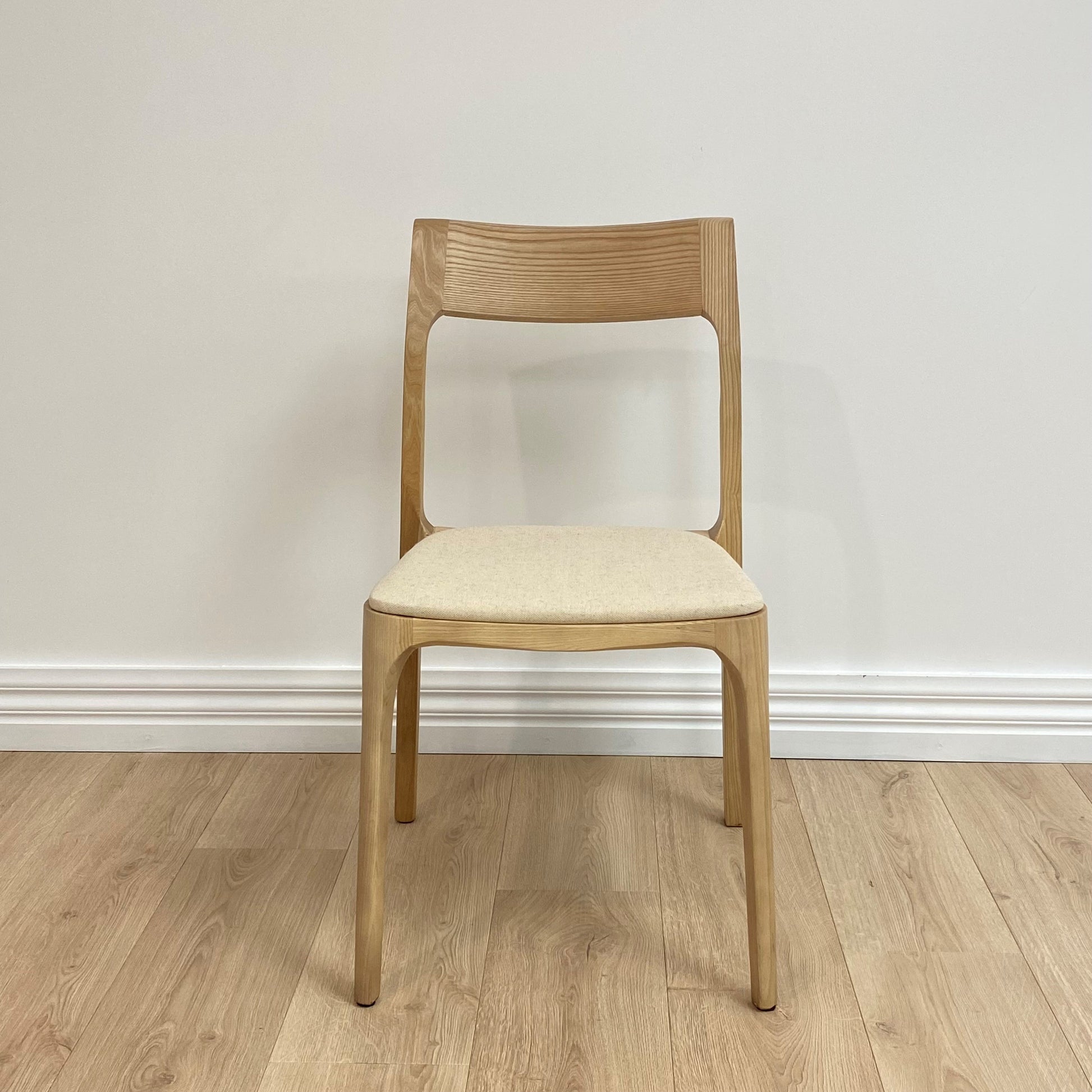 Peyton Dining Chair, Linen Fabric Natural Frame 50x59x84 cm