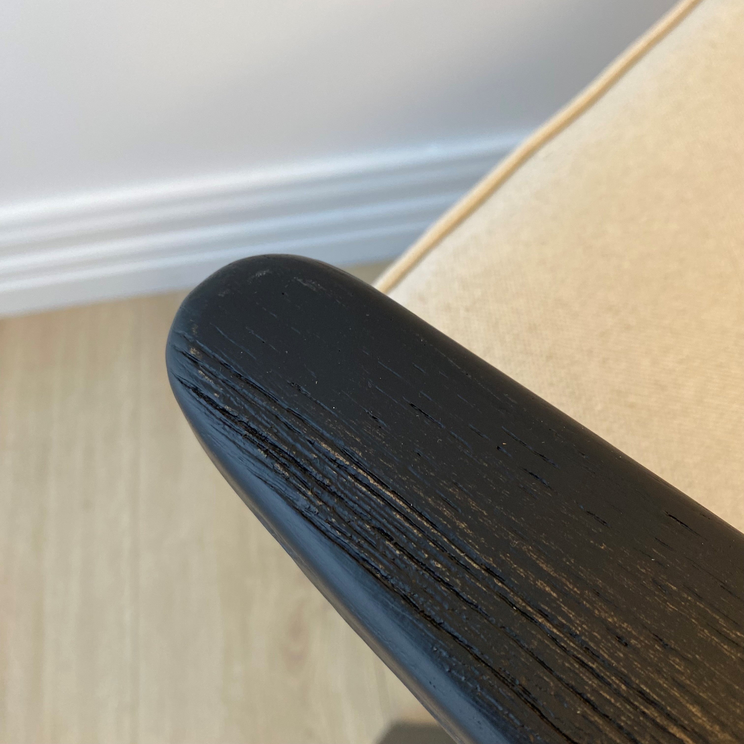 Lodge Armchair - Off White Fabric, Black Frame 71x89x78 cm