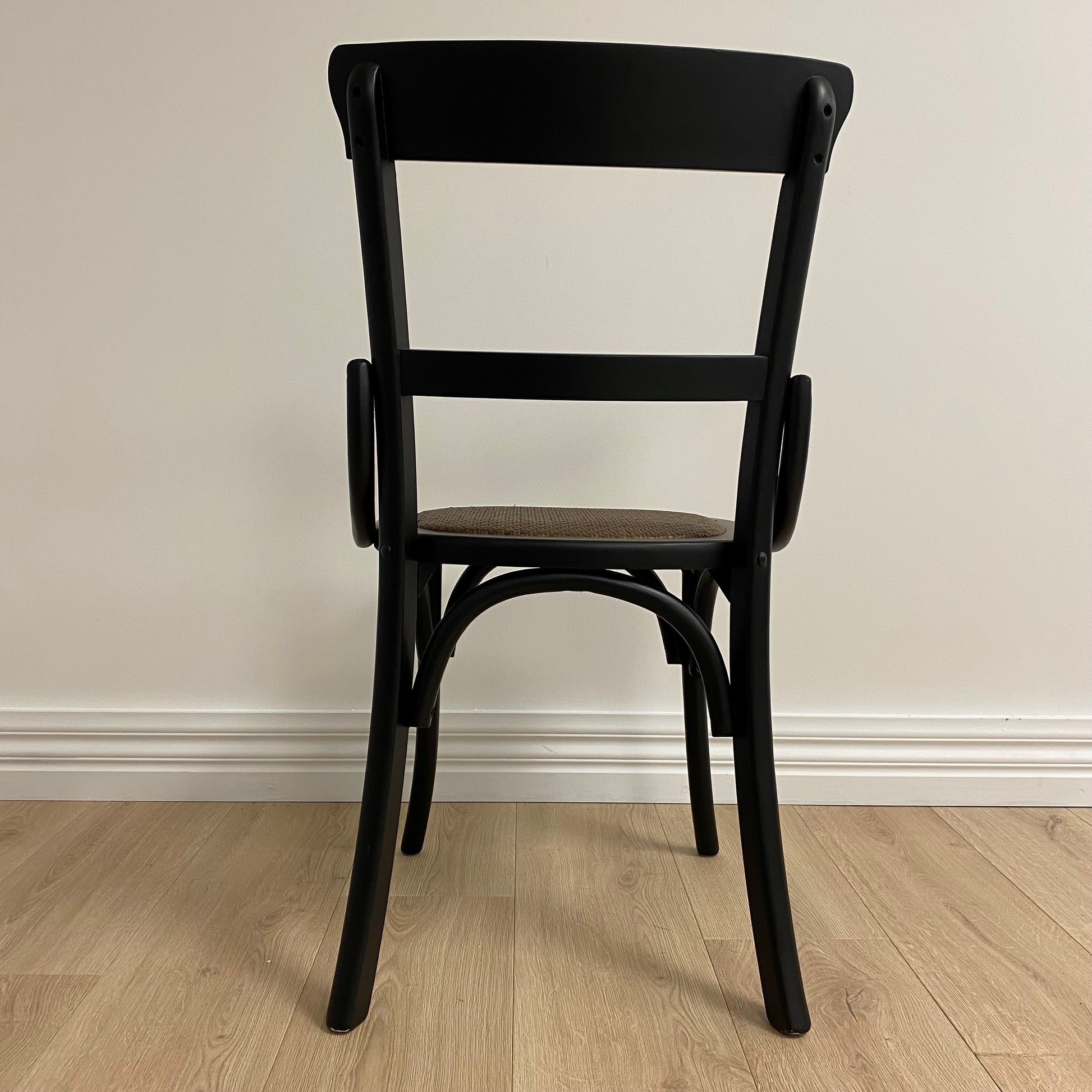 French Cafe Dining Chair, Black 49x52x91 cm