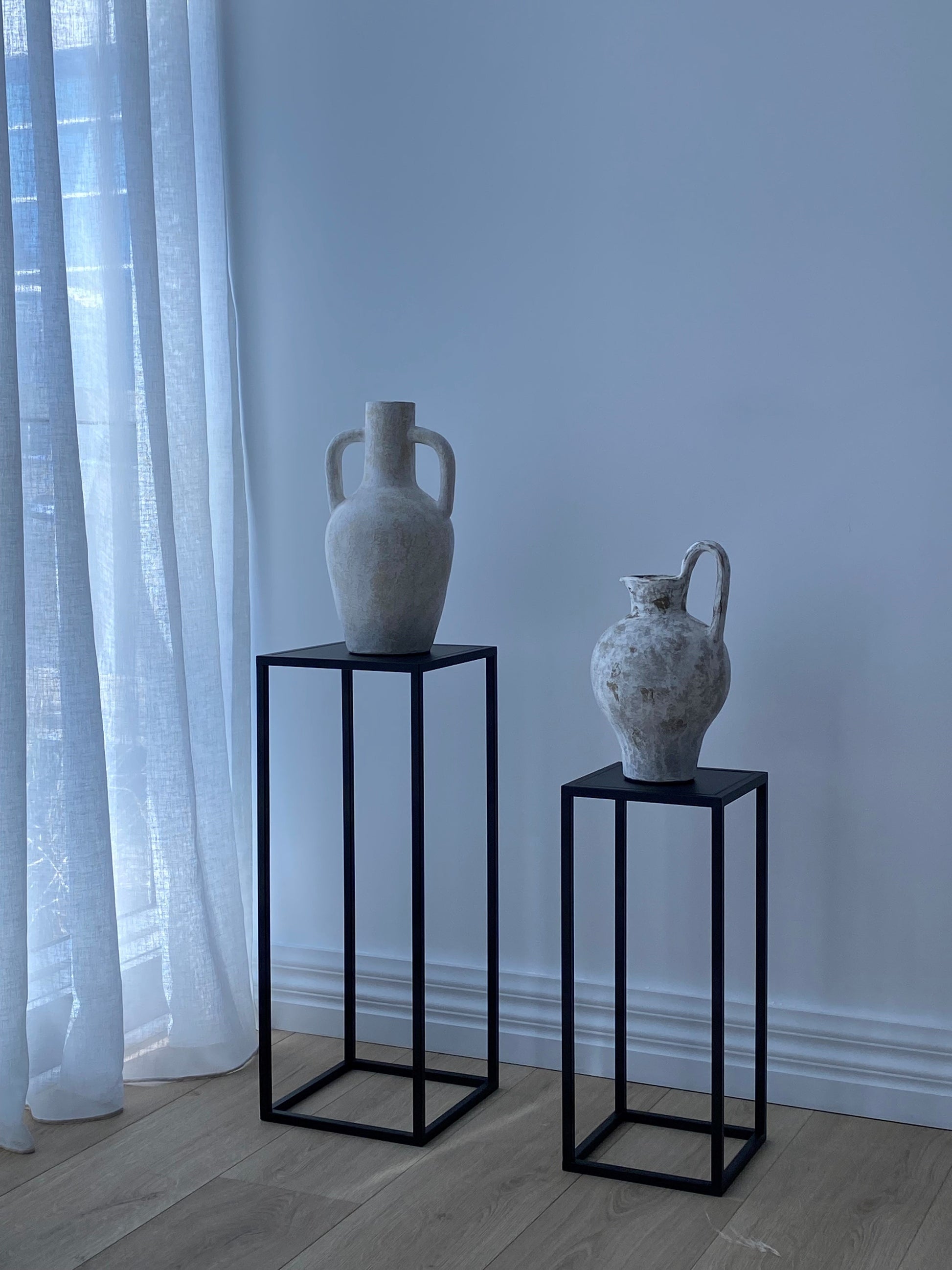 Terracotta Vessel - Ivory 16x35 cm