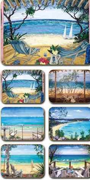 Placemats Coastal Verandas, Set of 6 36.5x27.5 cm
