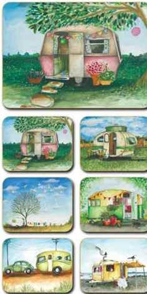 Placemats Vintage Caravan, Set of 6 36.5x27.5 cm