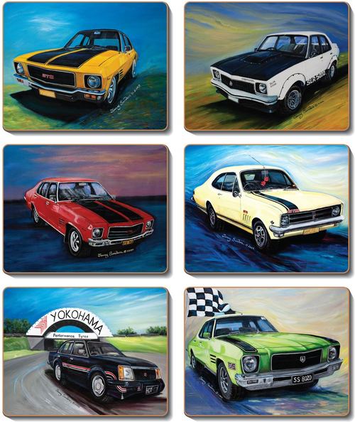 Coasters Hot Class Holden, Set of 6 12x10 cm
