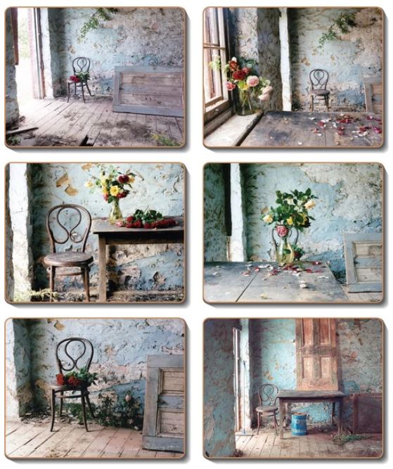 Coasters Blue Room, Set of 6 12x10 cm