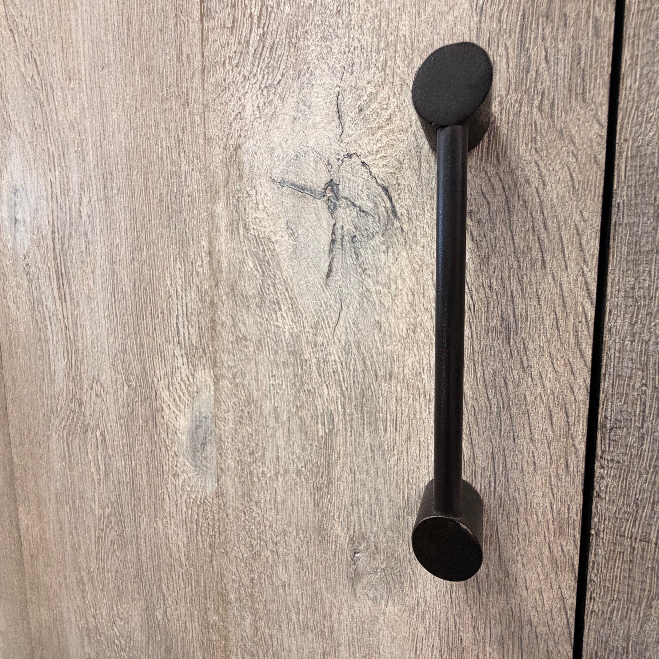 Oak & Iron Cabinet 106x48x190 cm