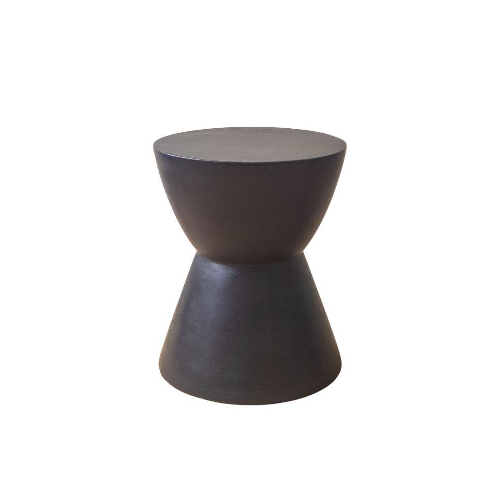 Westside Round Accent Table - Black 38x47 cm