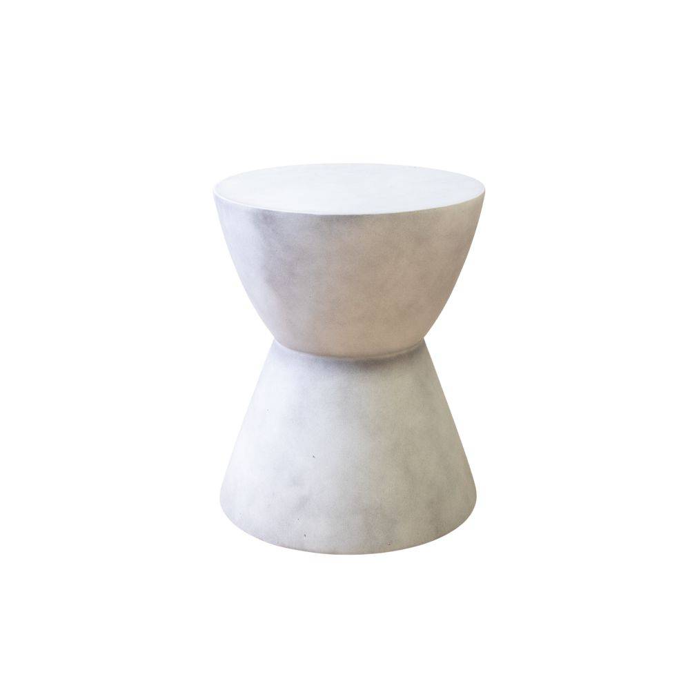 Westside Round Accent Table - Stone 38x47 cm