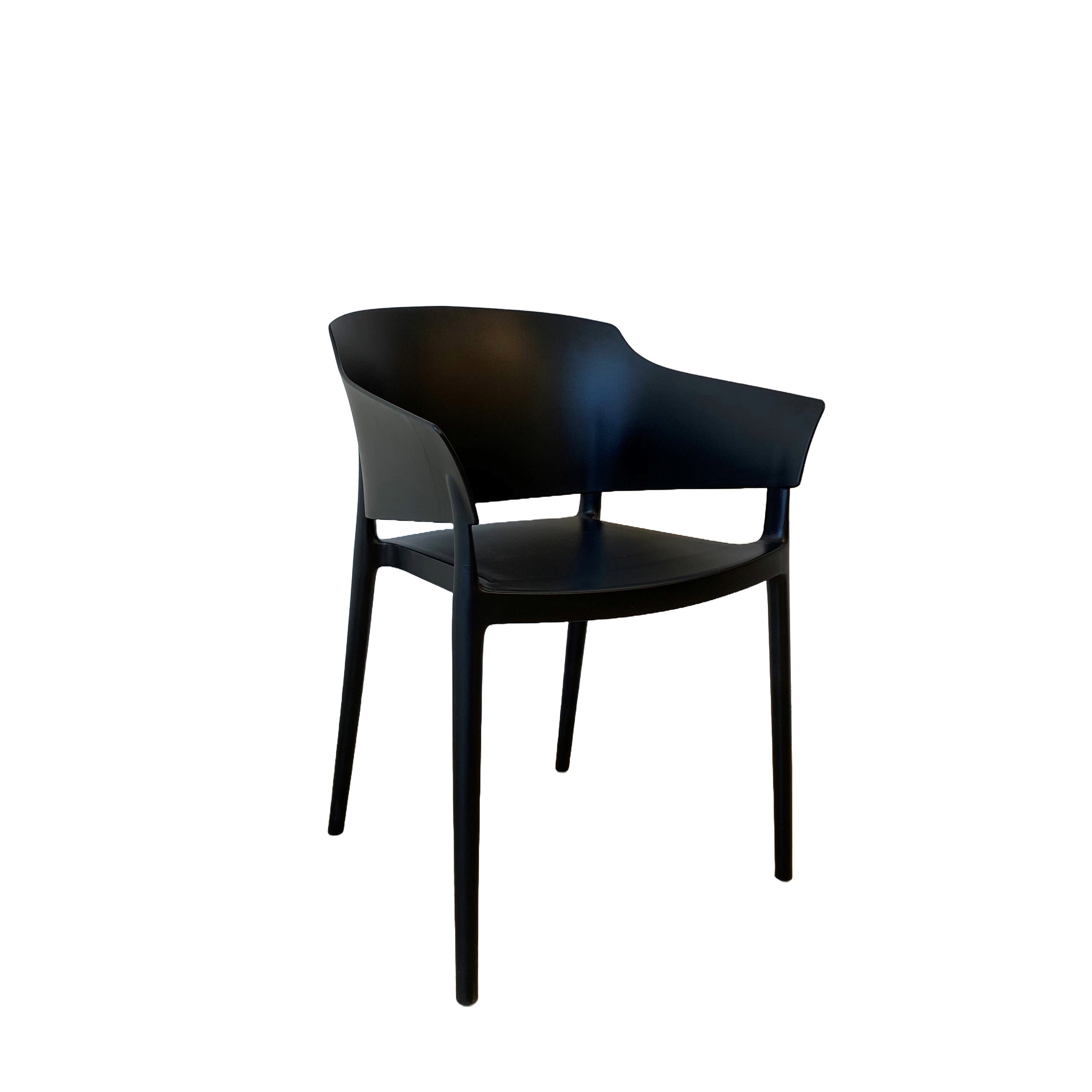 Zoe Indoor / Outdoor Chair, Black 53x56.5x78 cm