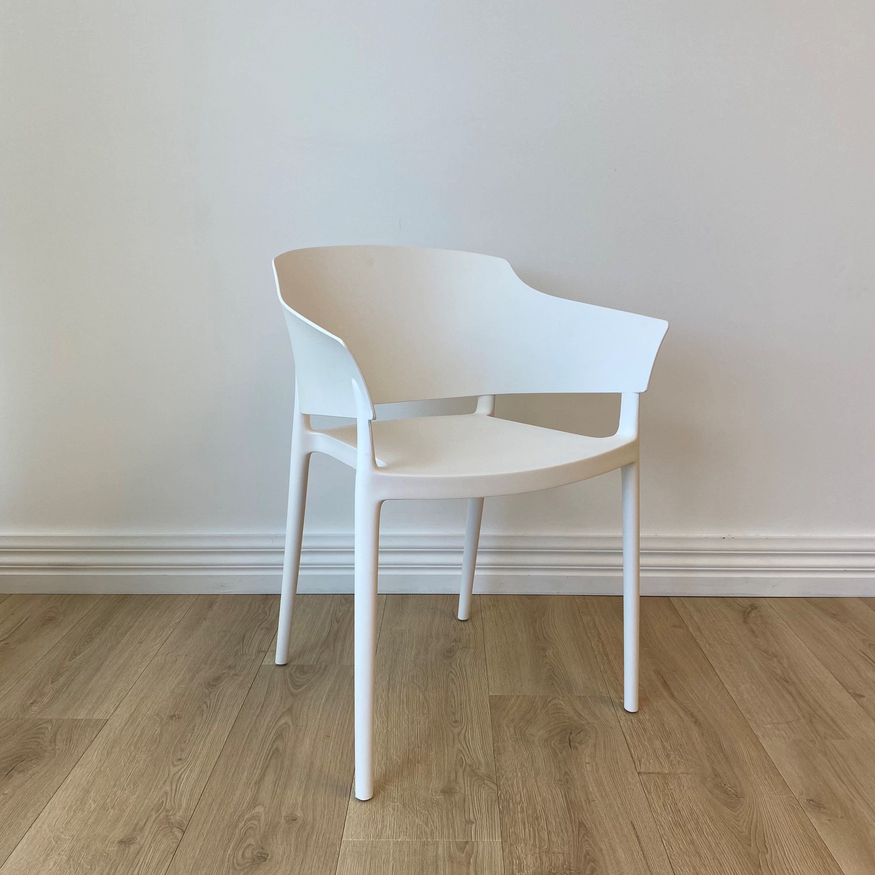 Zoe Indoor / Outdoor Chair, White 53x56.5x78 cm