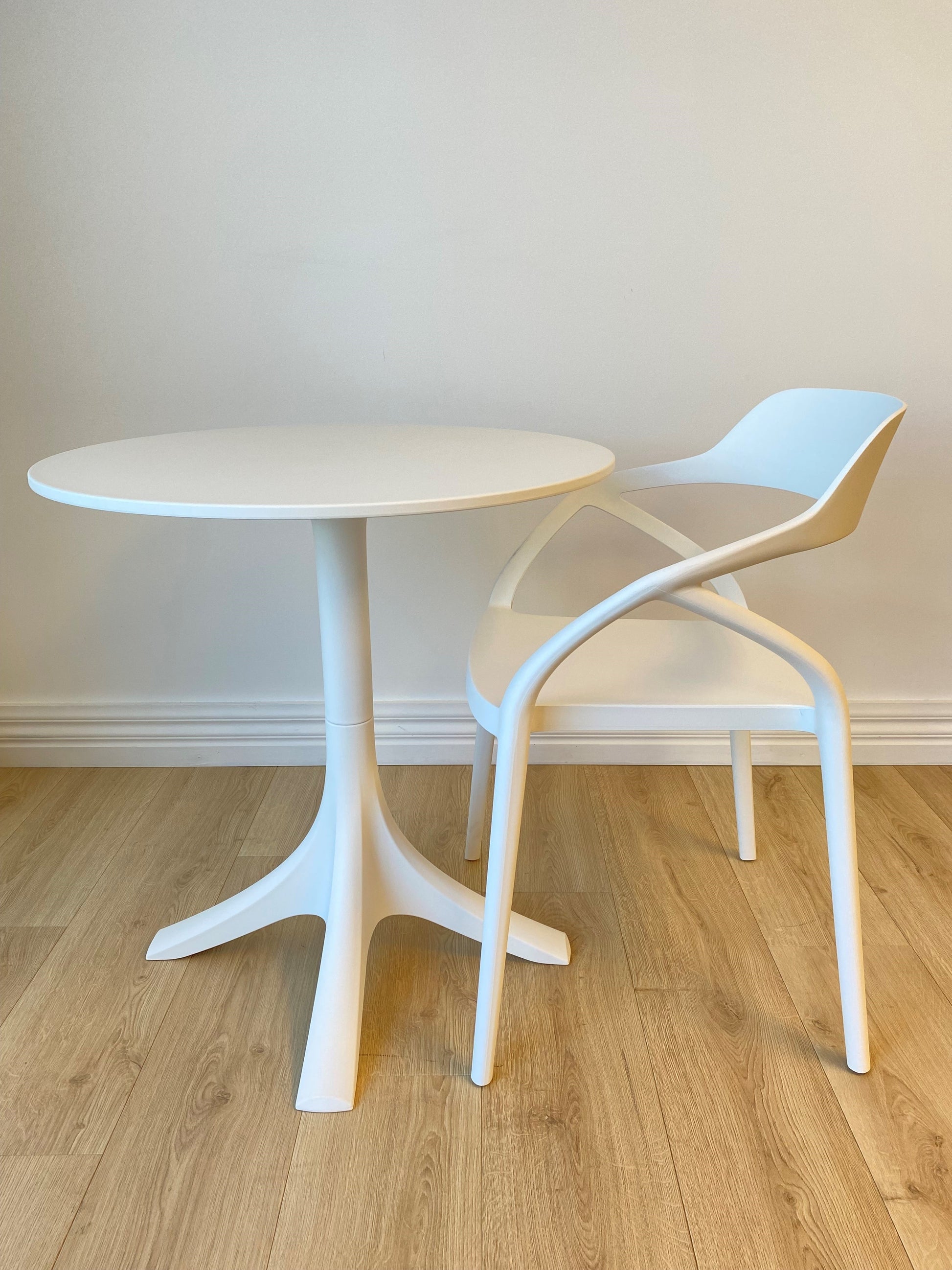 Finn Indoor / Outdoor Dining Table, White 70x75 cm