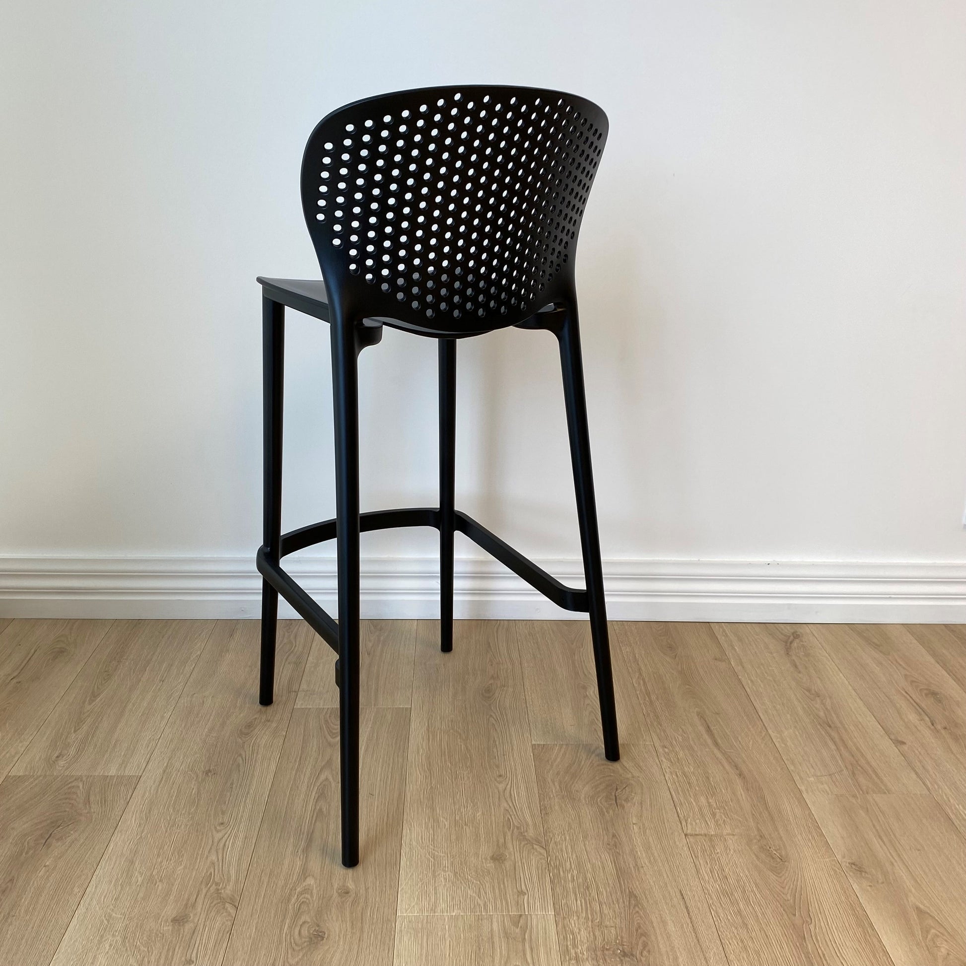 Finn Indoor / Outdoor Bar Stool, Black 53.5x53.5x104.5 cm