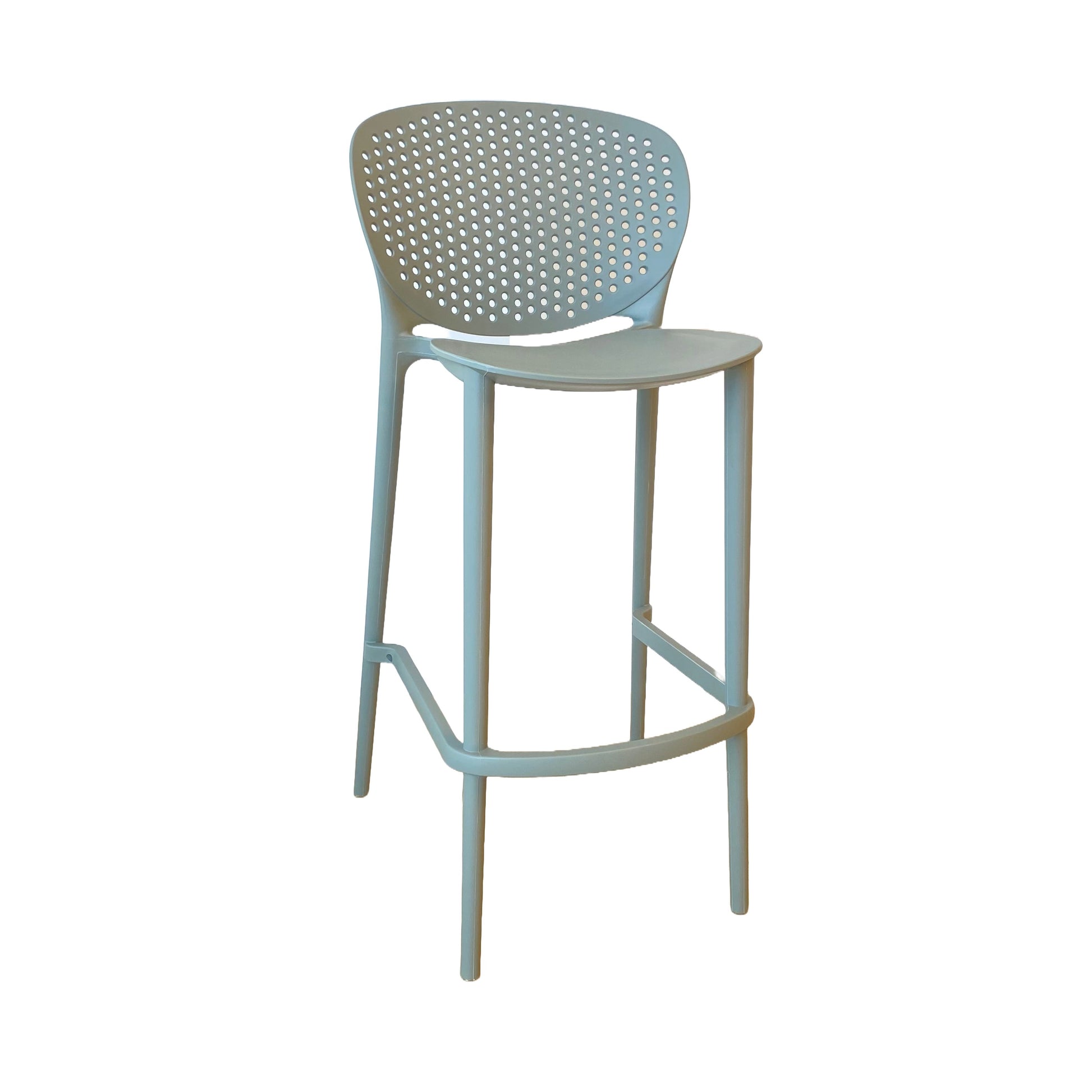 Finn Indoor / Outdoor Bar Stool, Moss Grey 53.5x53.5x104.5 cm