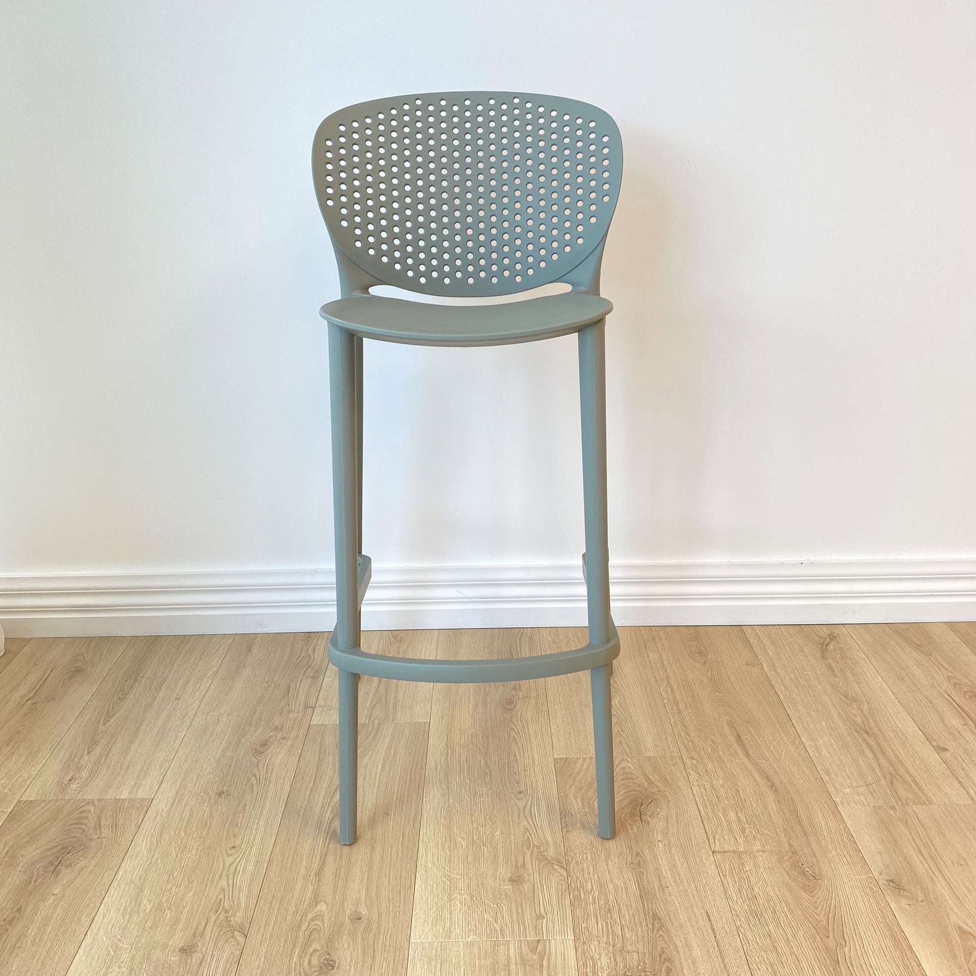Finn Indoor / Outdoor Bar Stool, Moss Grey 53.5x53.5x104.5 cm