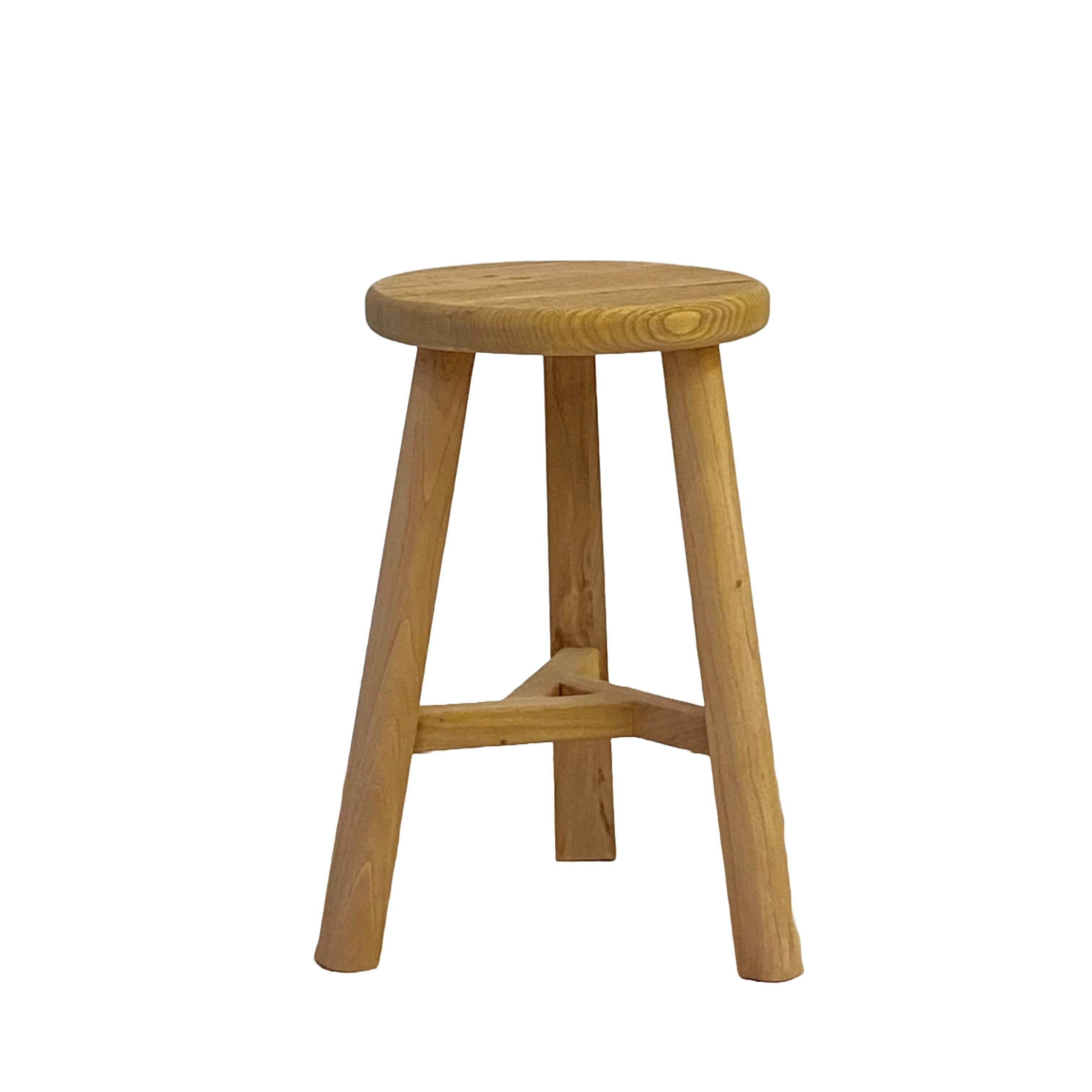 Heritage Elm Round Stool 30x50 cm