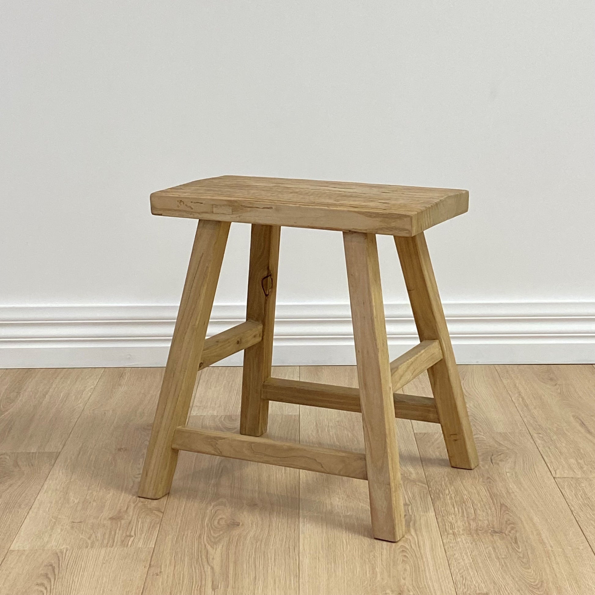 Heritage Elm Rectangle Stool 42x25x50 cm
