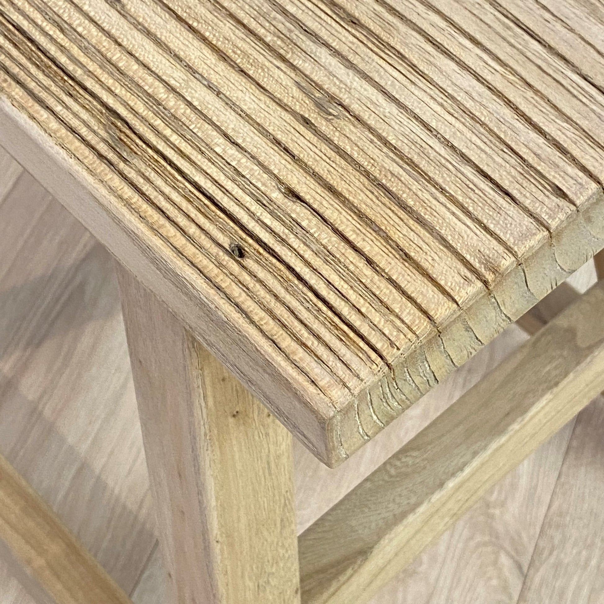 Heritage Elm Rectangle Stool 42x25x50 cm