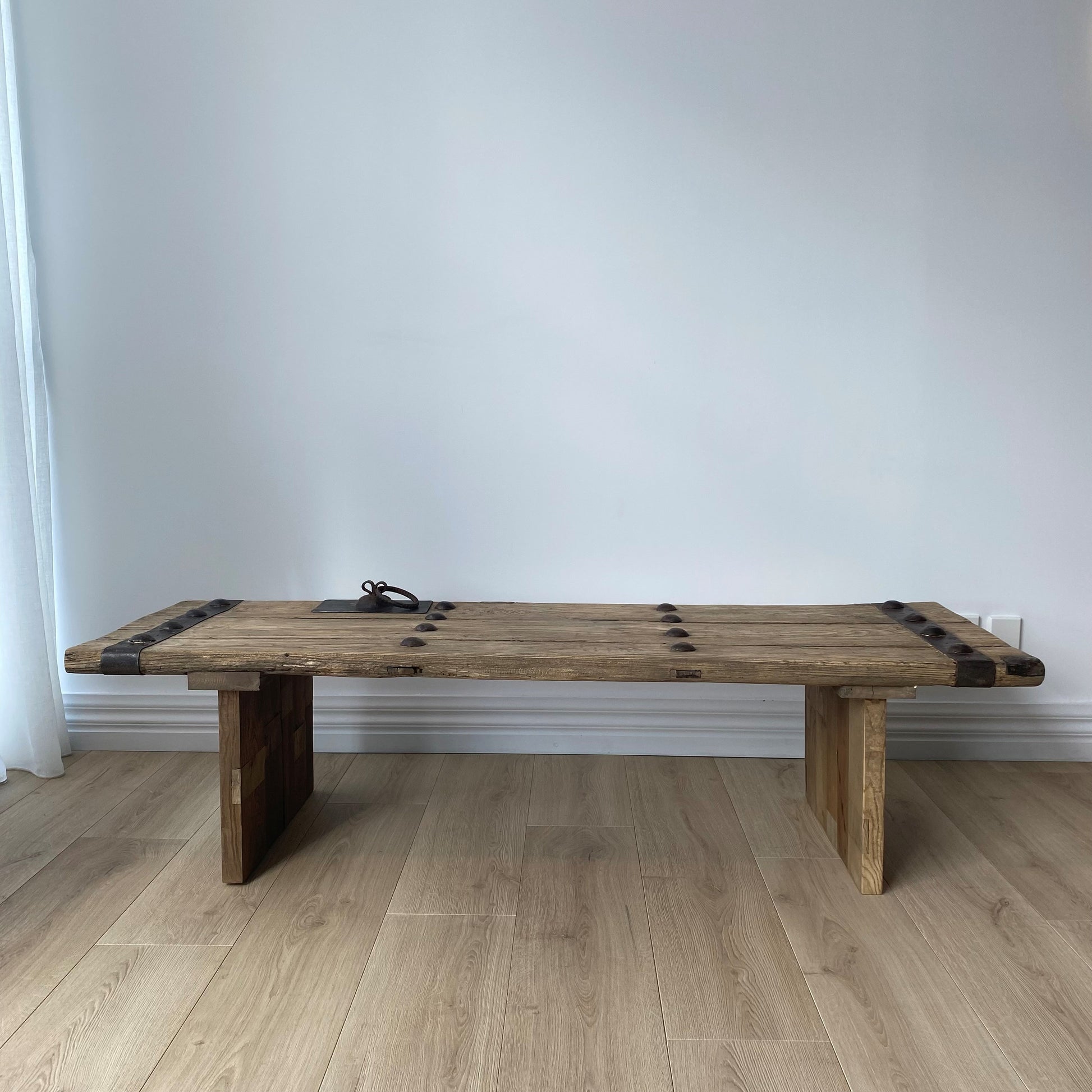 Antique Elm Door Coffee Table 152x58x37 cm