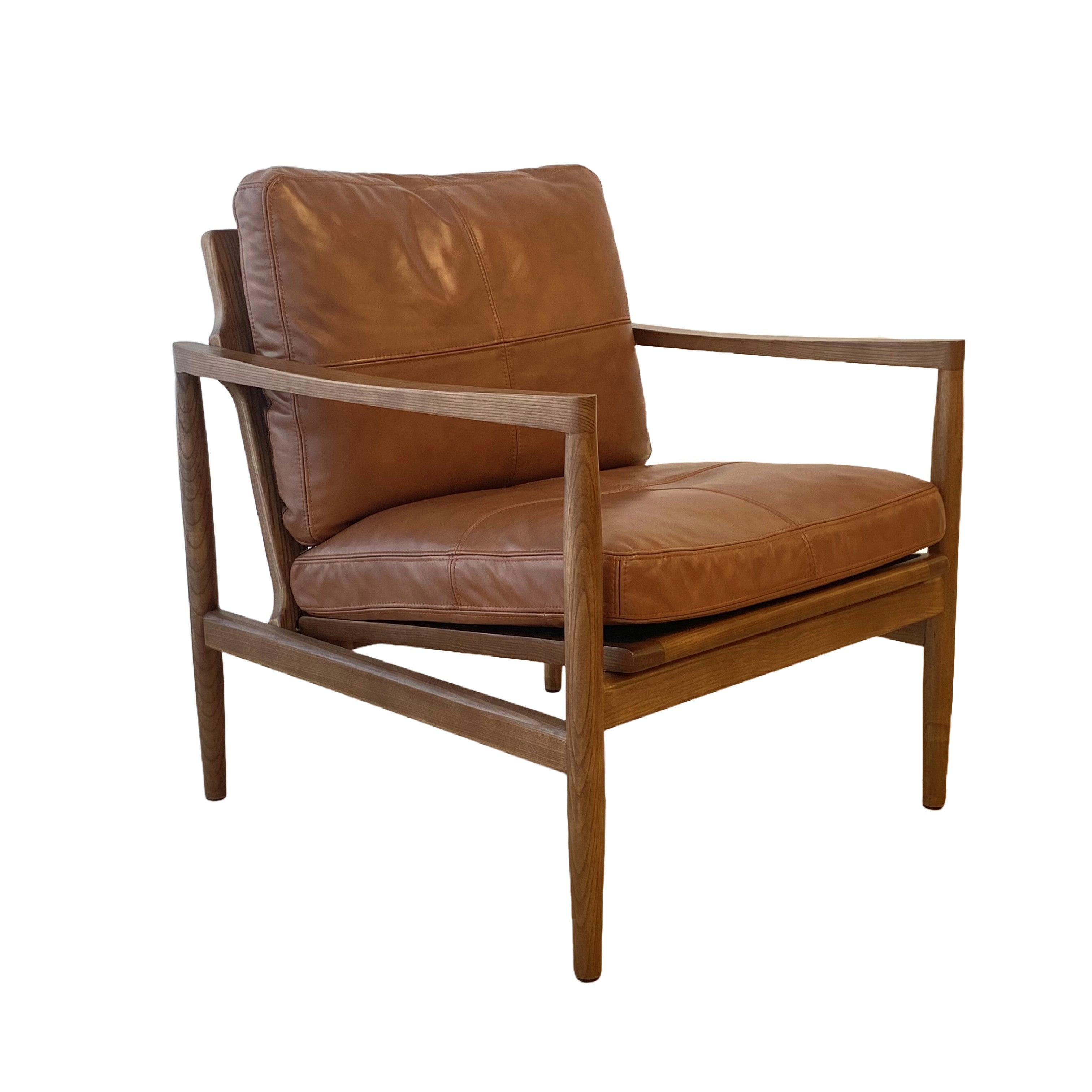 Bailey Leather Chair, Saddle 67x70x79 cm