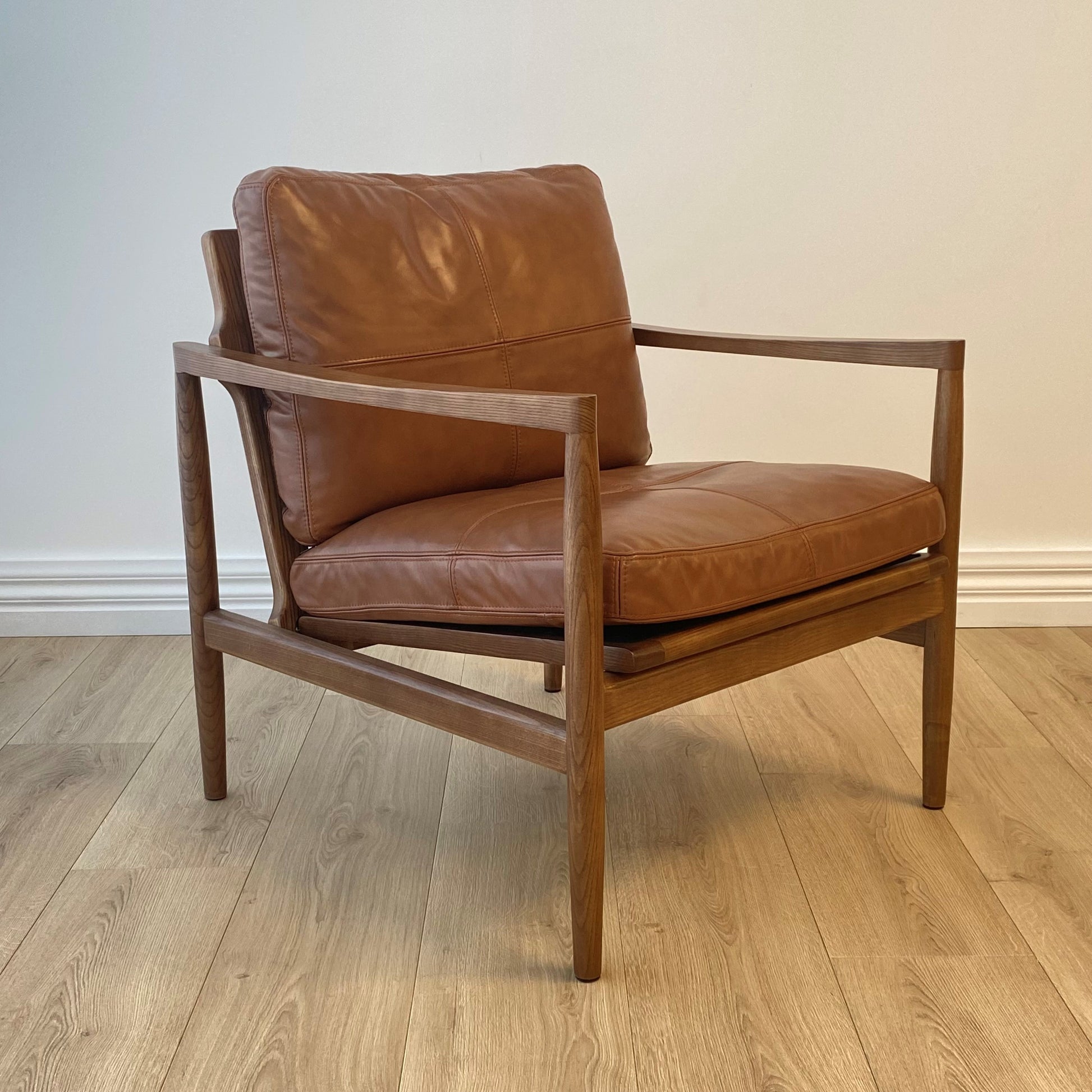 Bailey Leather Chair, Saddle 67x70x79 cm