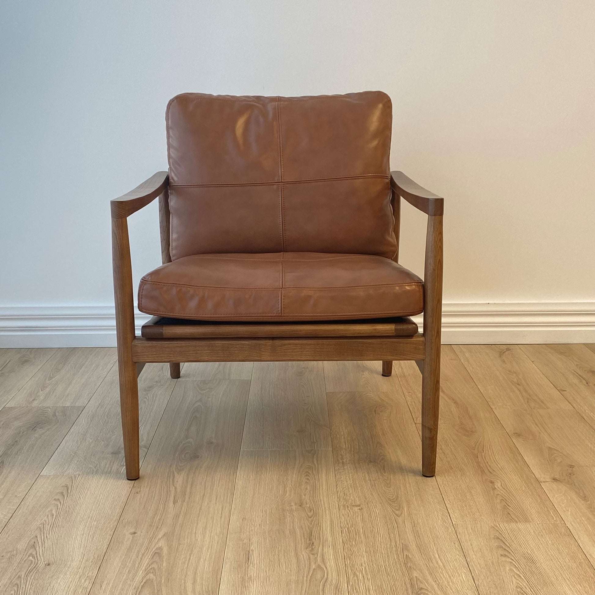Bailey Leather Chair, Saddle 67x70x79 cm