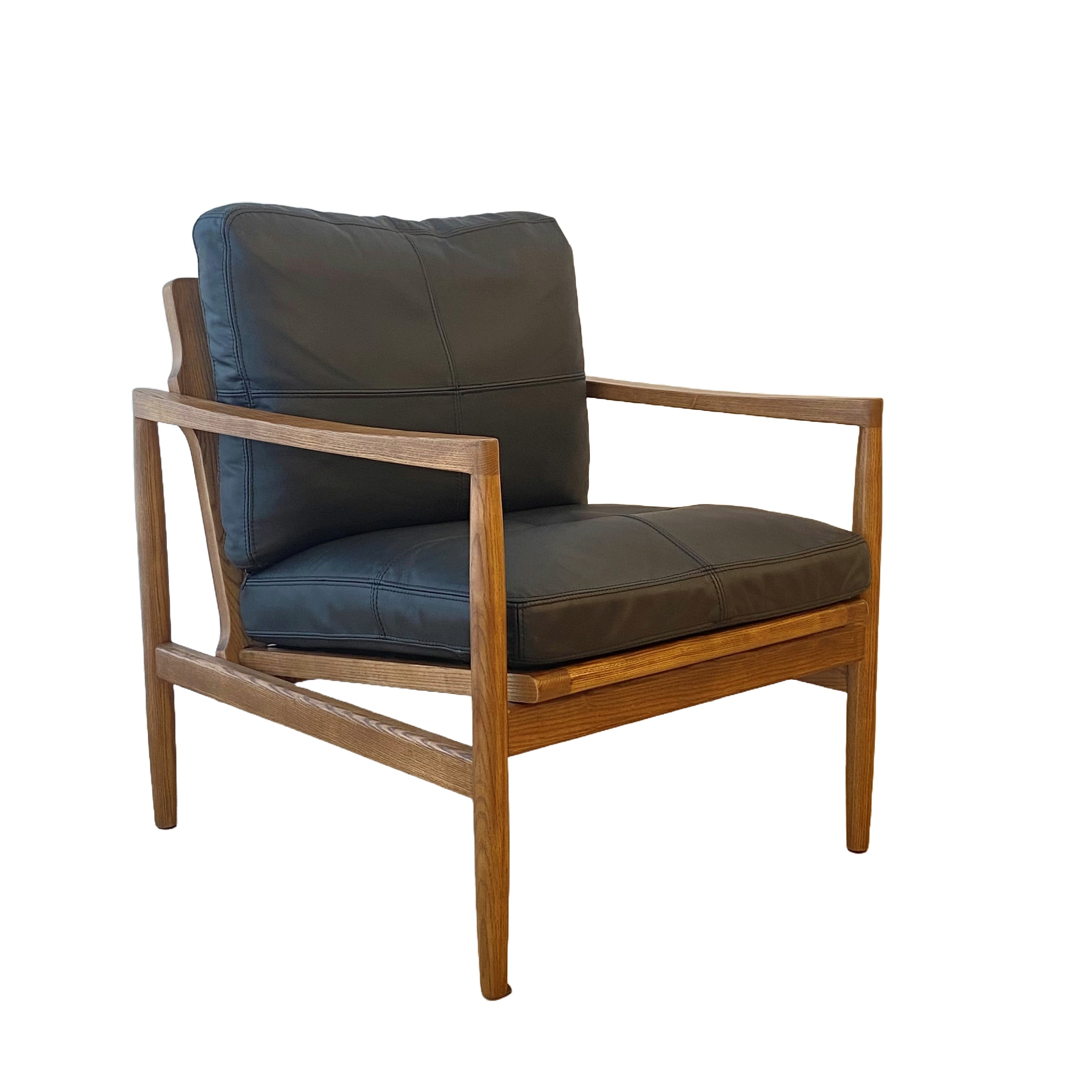 Bailey Leather Chair, Black 67x70x79 cm