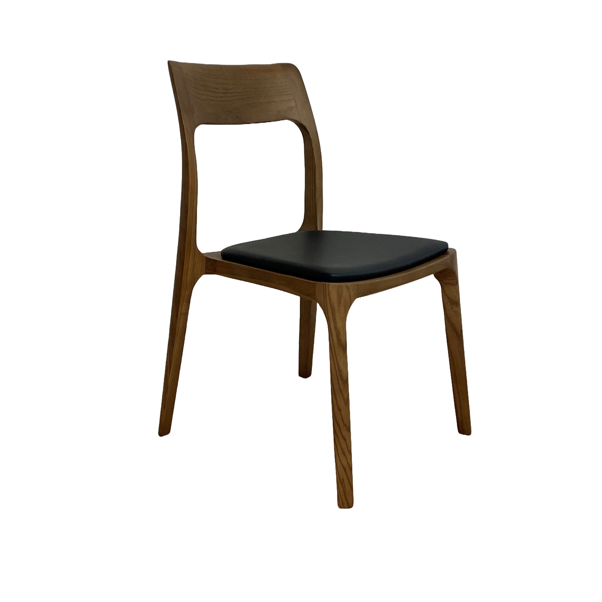 Ashton Leather Dining Chair, Black 46x48x86 cm