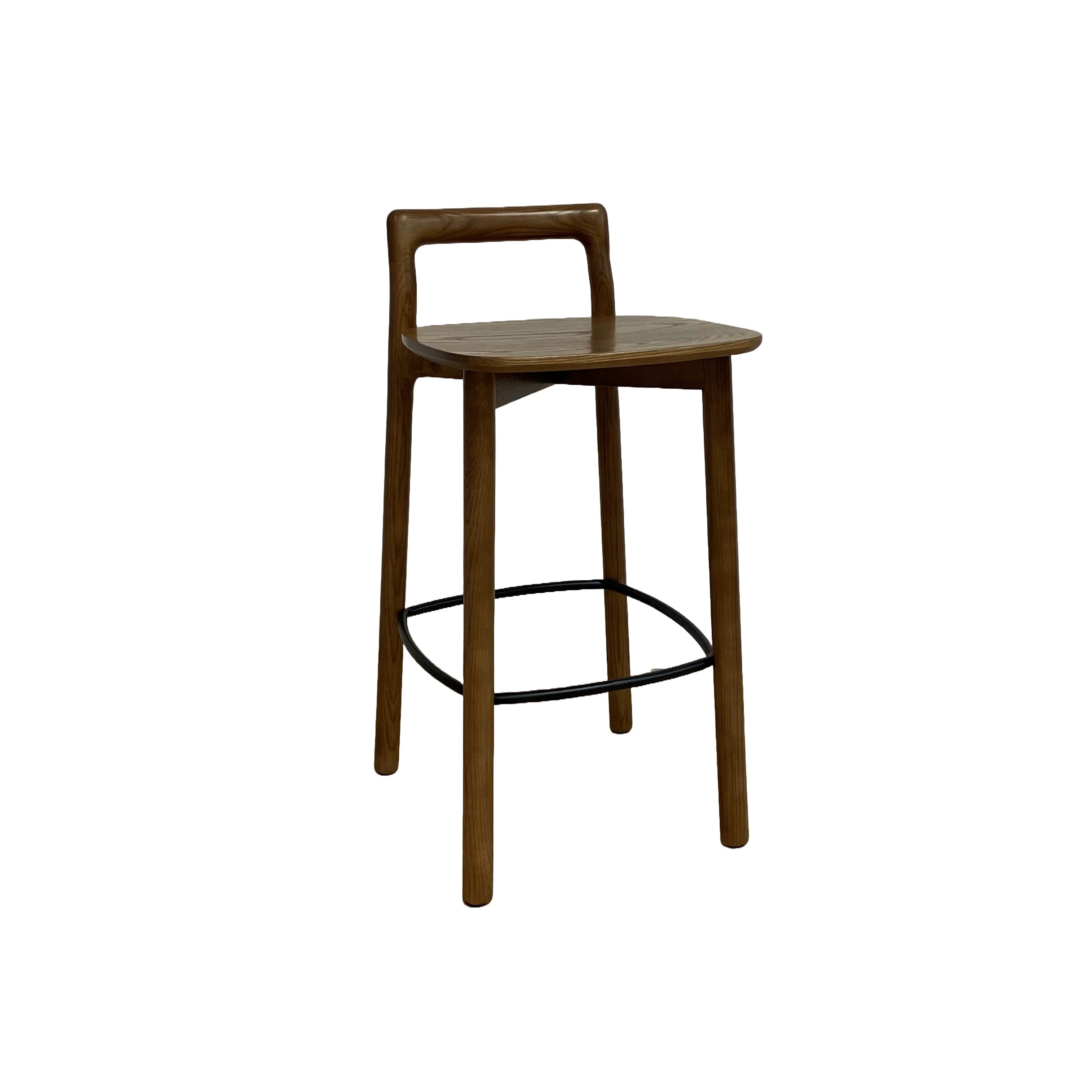 Avery Bar Stool, Walnut 40x39x77 cm