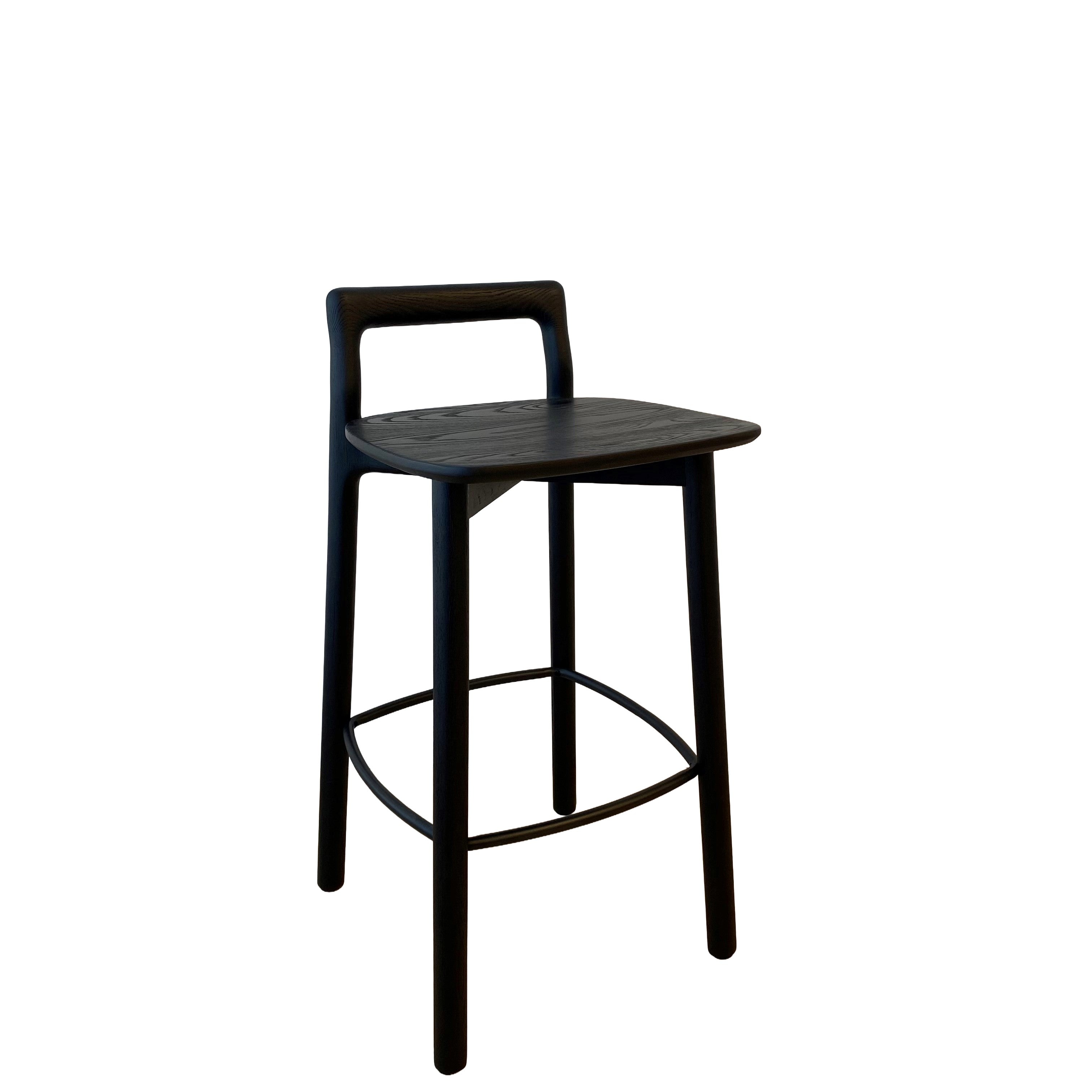 Avery Bar Stool, Black 40x39x77 cm