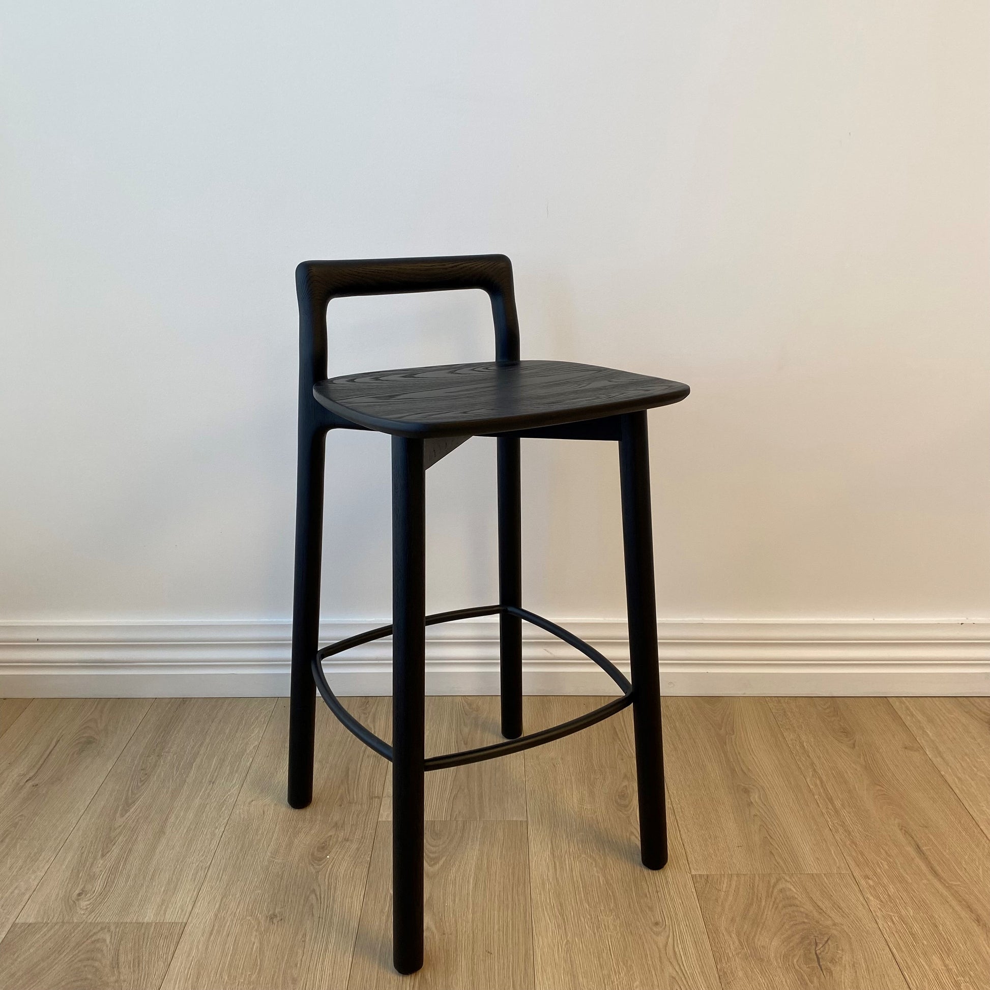 Avery Bar Stool, Black 40x39x77 cm