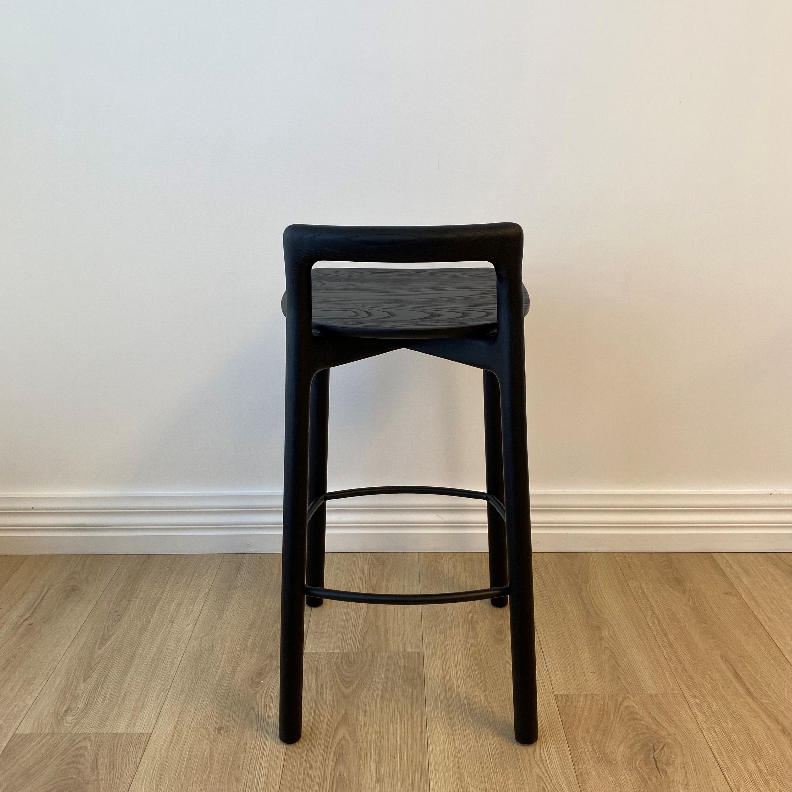 Avery Bar Stool, Black 40x39x77 cm