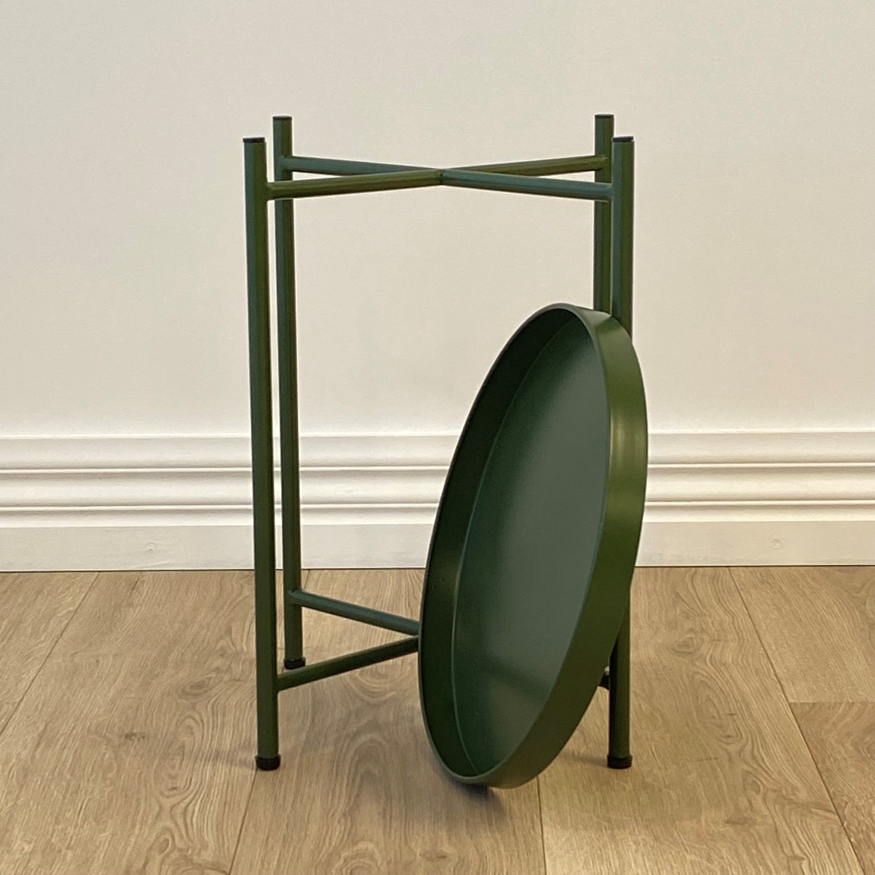 Sofia Round Side Table, Green 40x40x50 cm