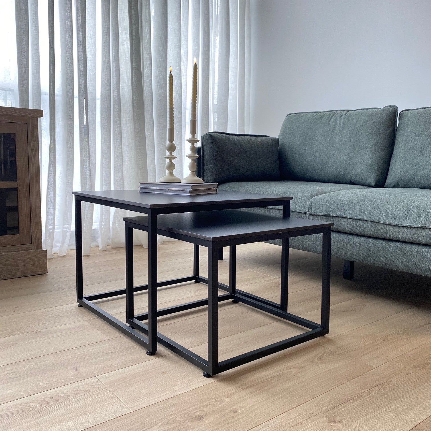 Giovanni Square Nesting Tables 60x60x56 / 50x50x38 cm