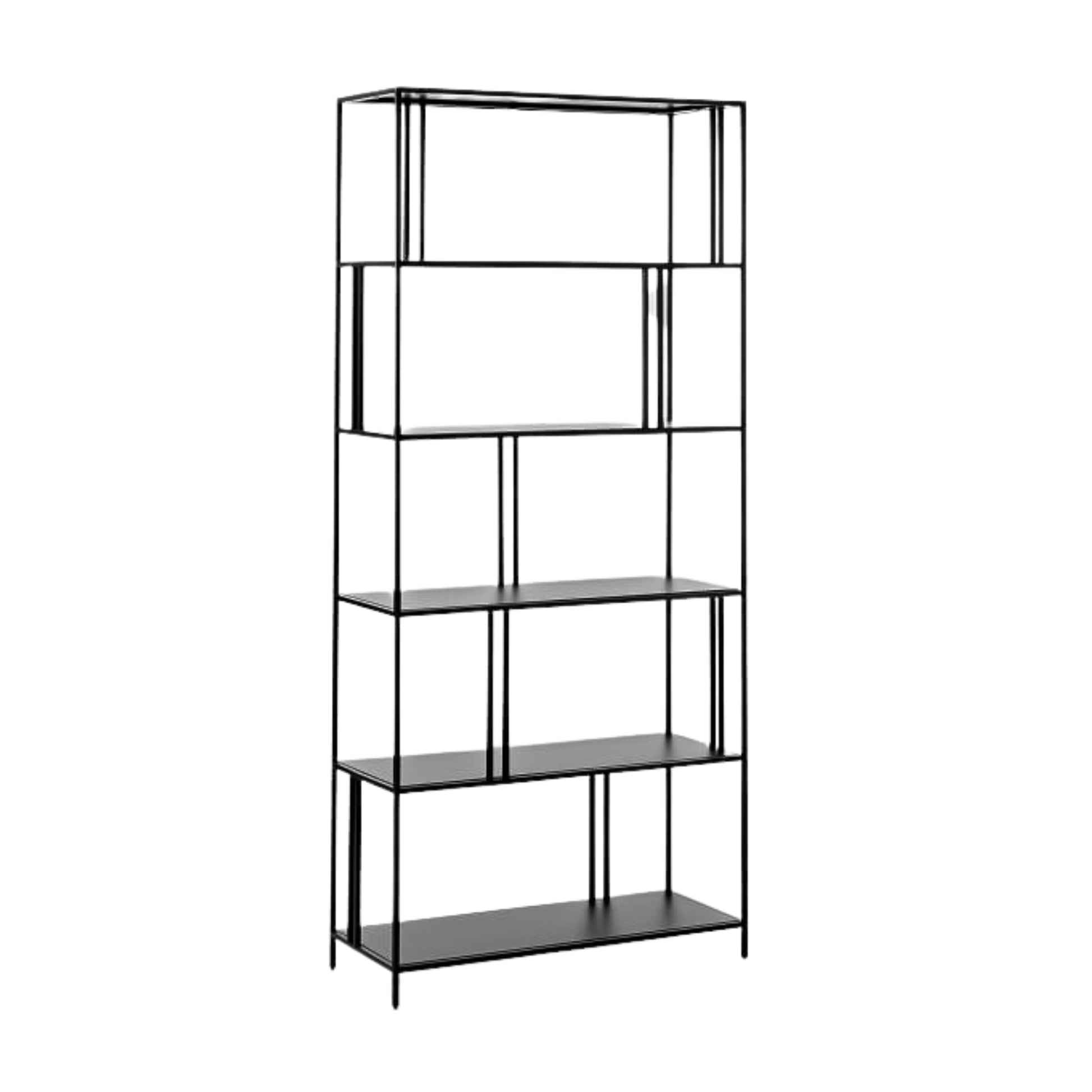 Lorenzo Metal Book Shelf 80x35x180 cm