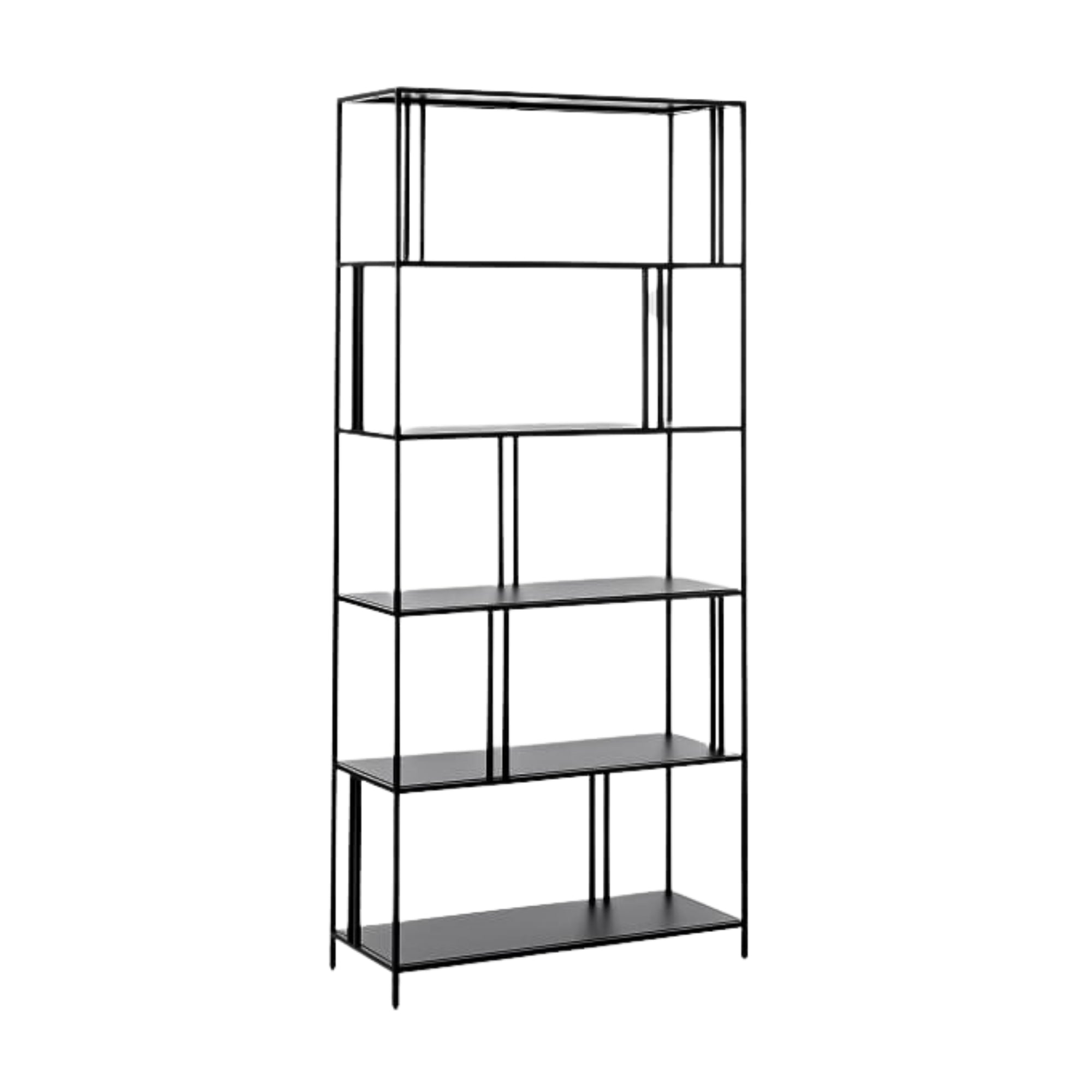 Lorenzo Metal Book Shelf 80x35x180 cm