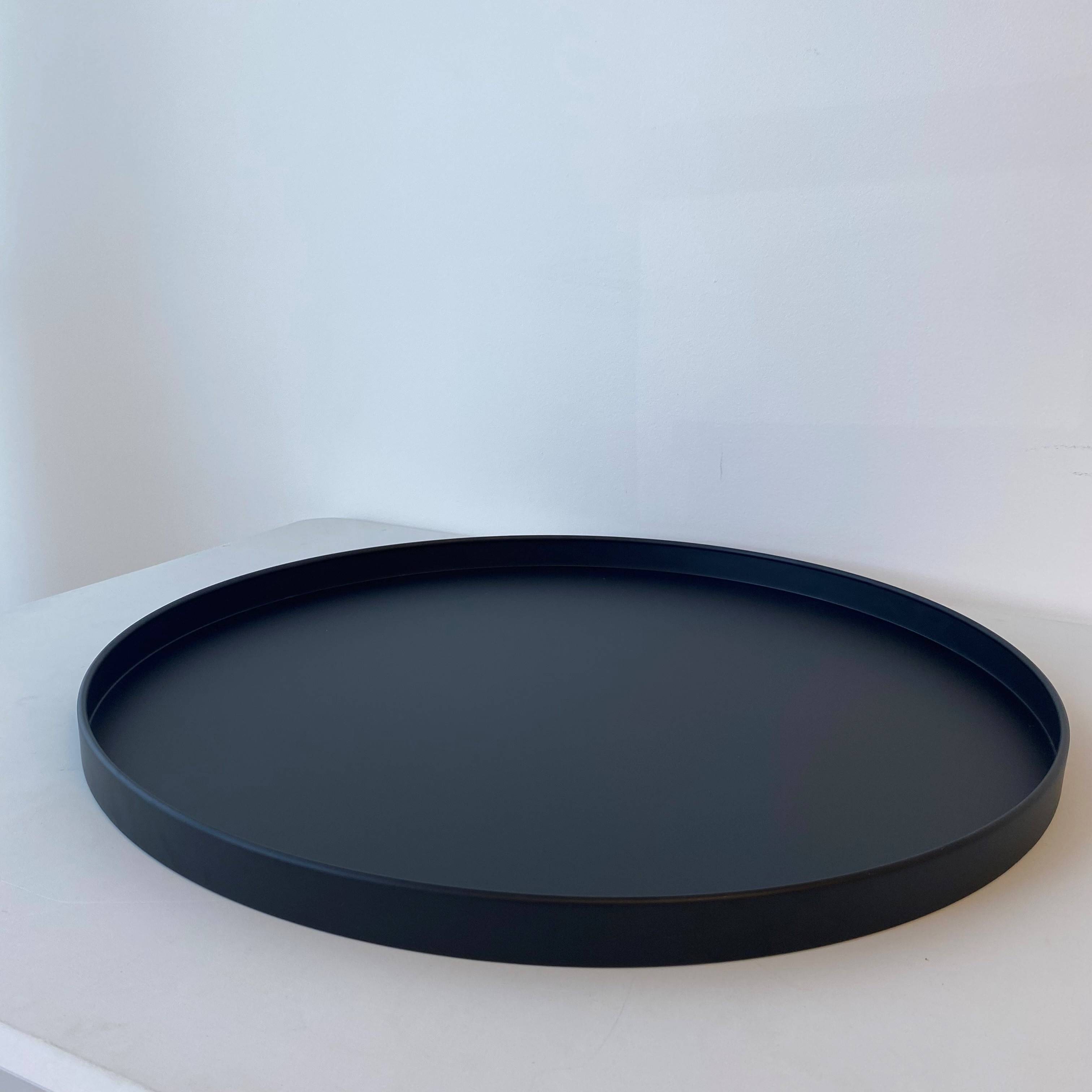 Bianca Metal Tray, Set of 3 Black 60/50/40 cm
