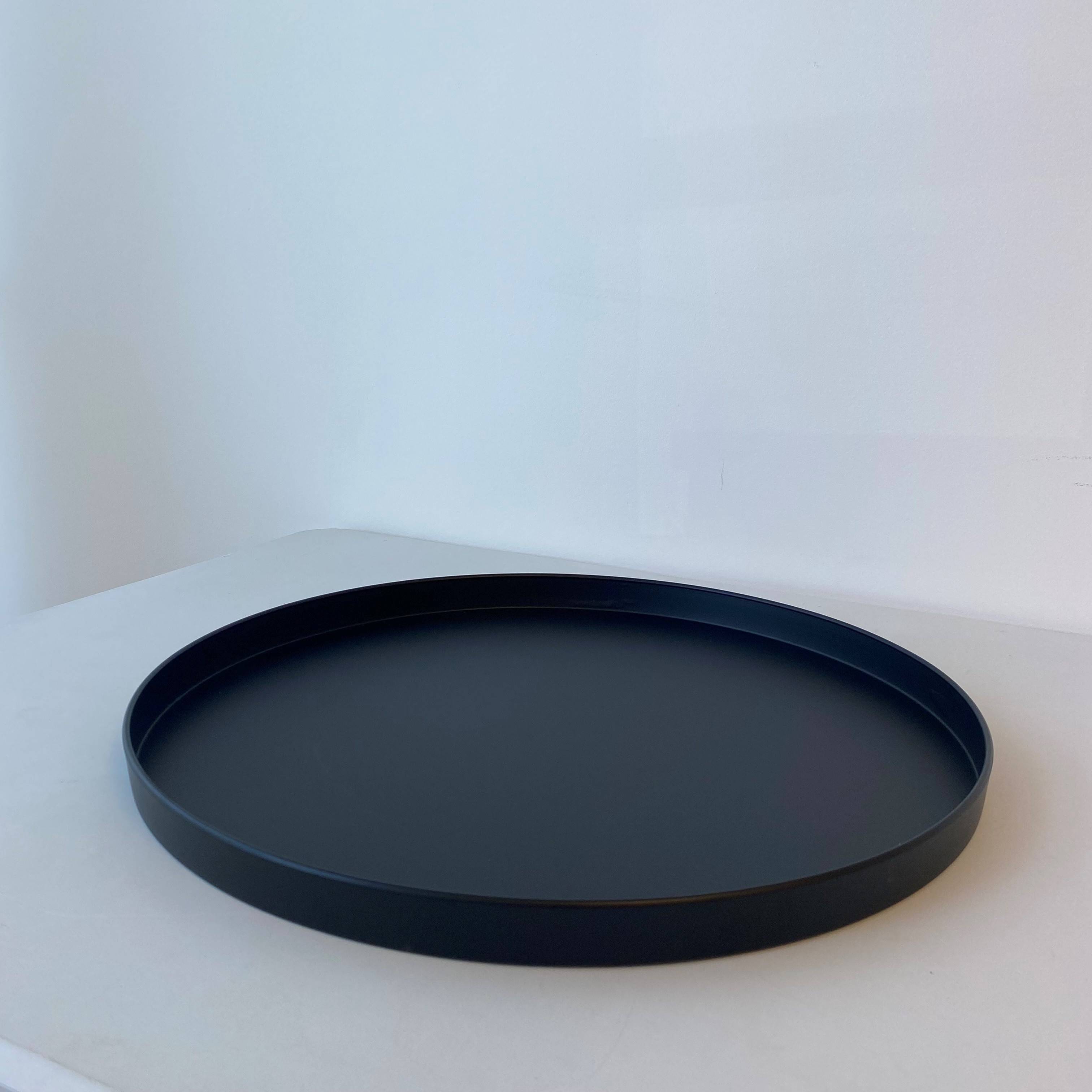 Bianca Metal Tray, Set of 3 Black 60/50/40 cm