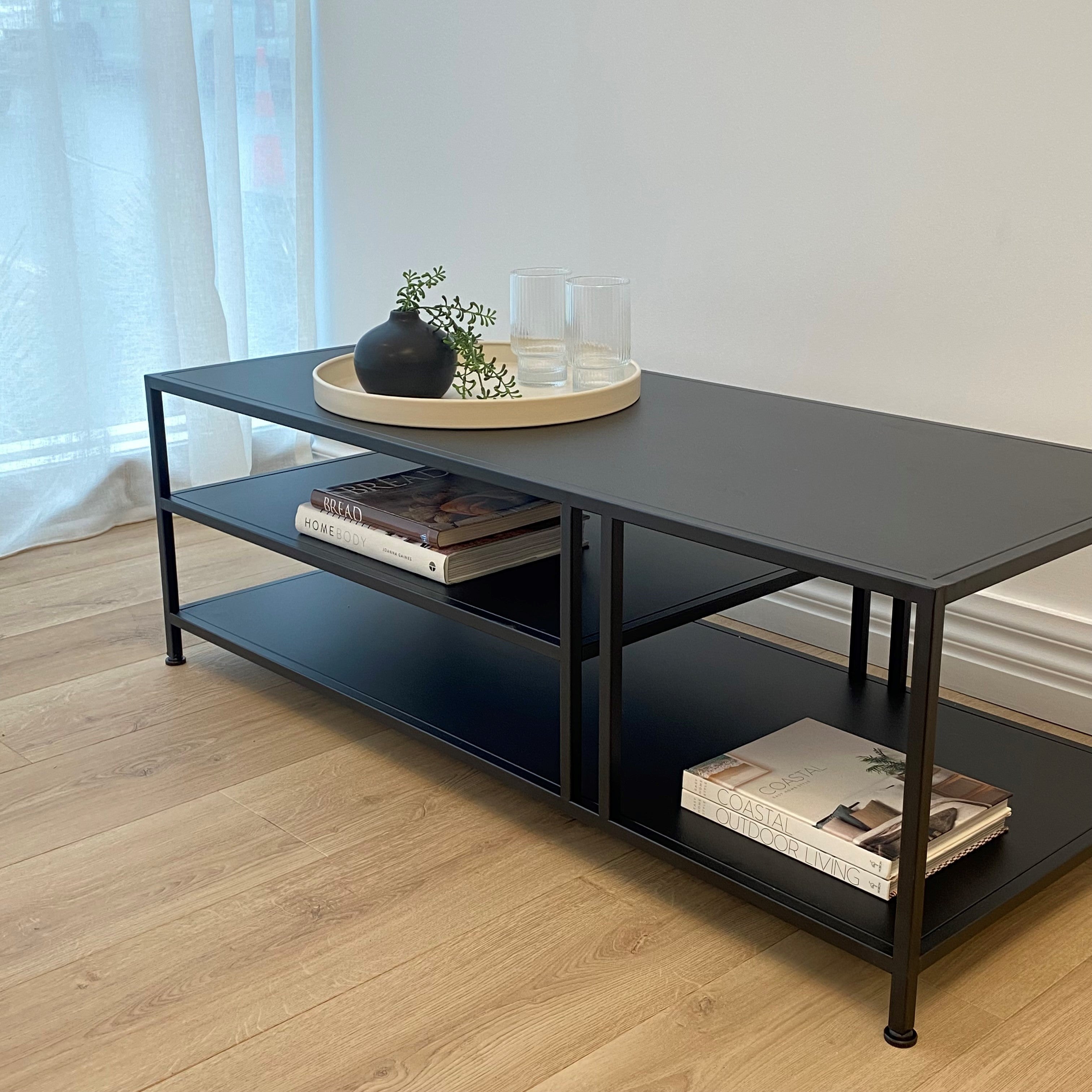 Lorenzo Metal Coffee Table 120x50x40.5 cm