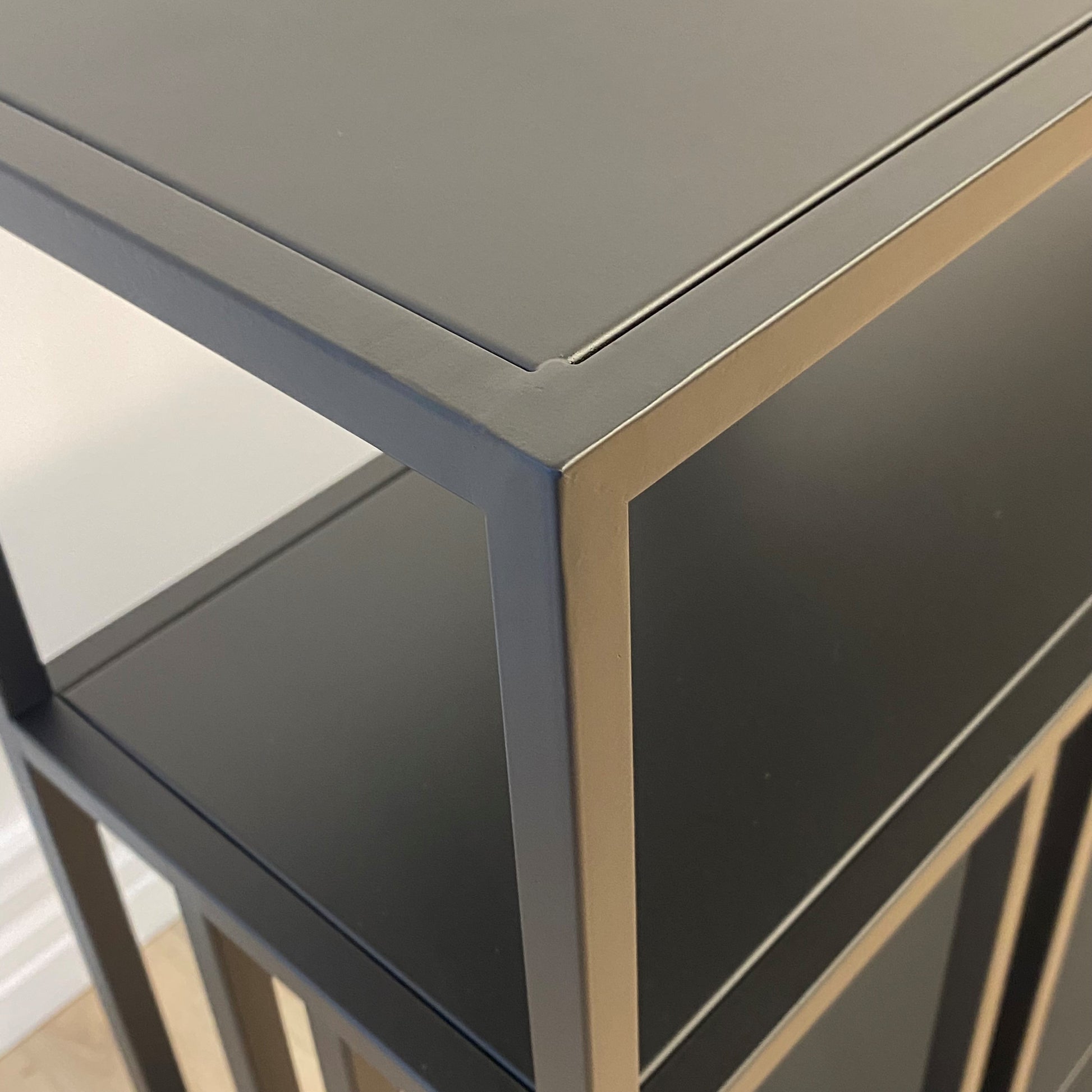 Lorenzo Metal Small Space Console Table 90x25x75 cm