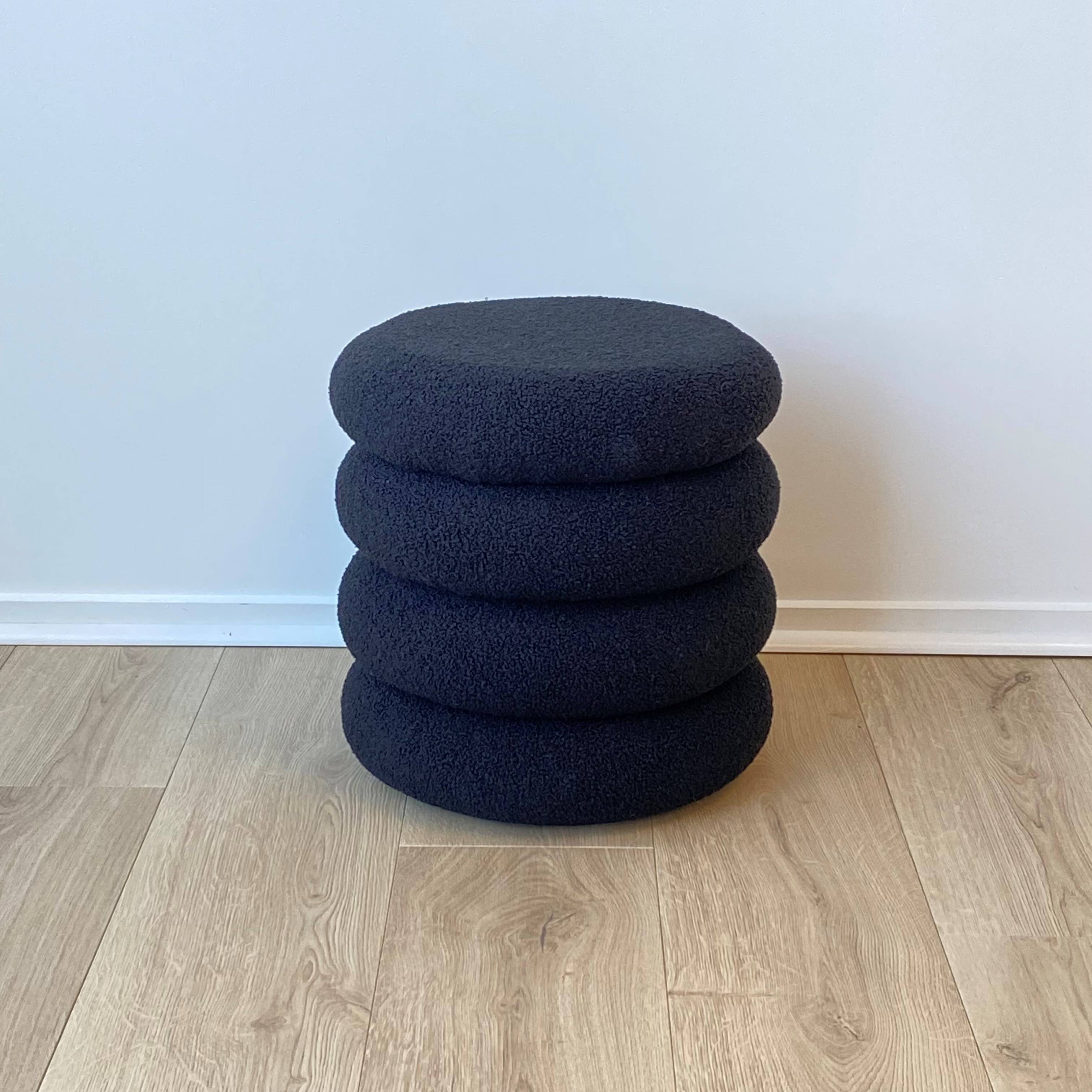 Baxter Ottoman, Black 40x40x40 cm