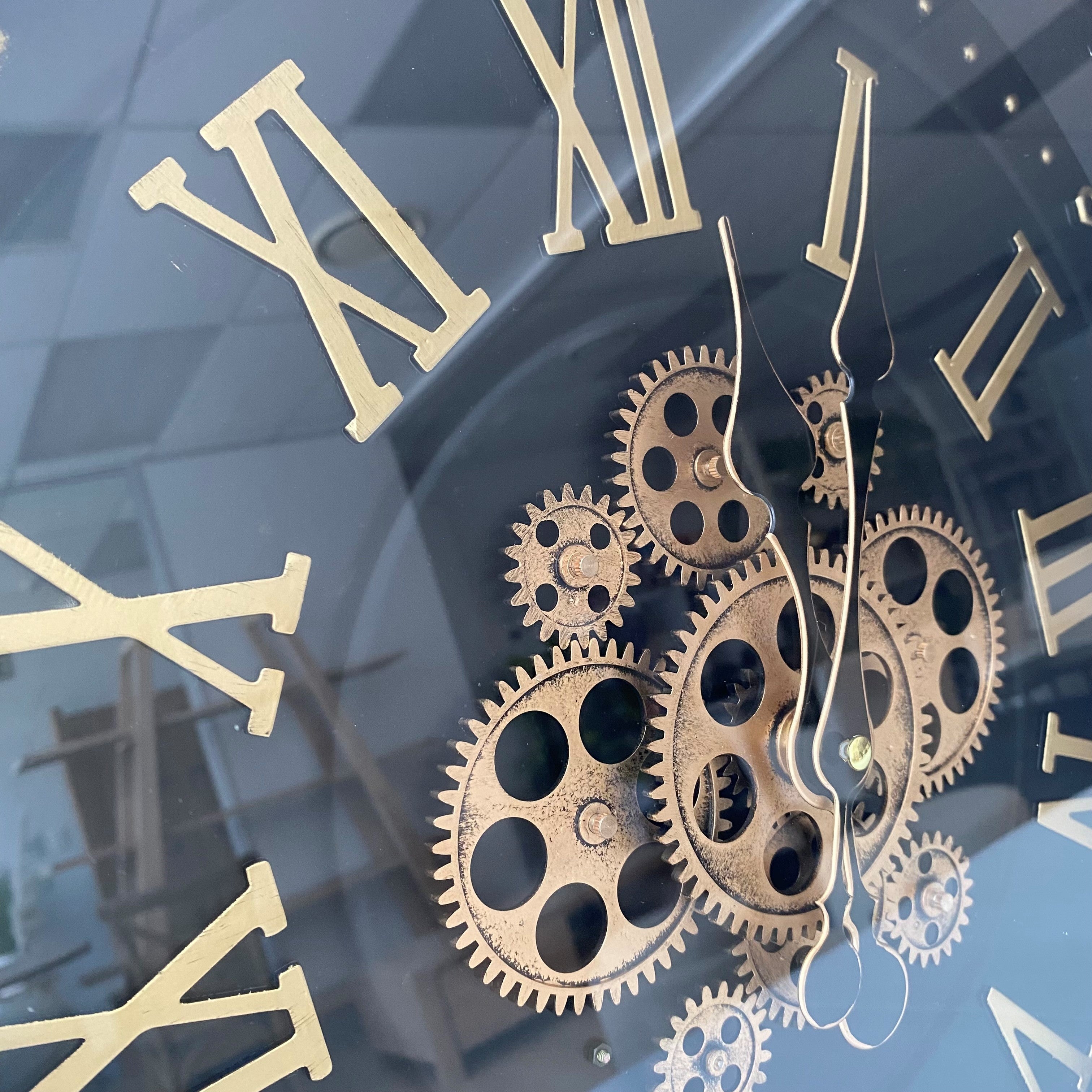 Domus Wall Clock, Black 46x7 cm