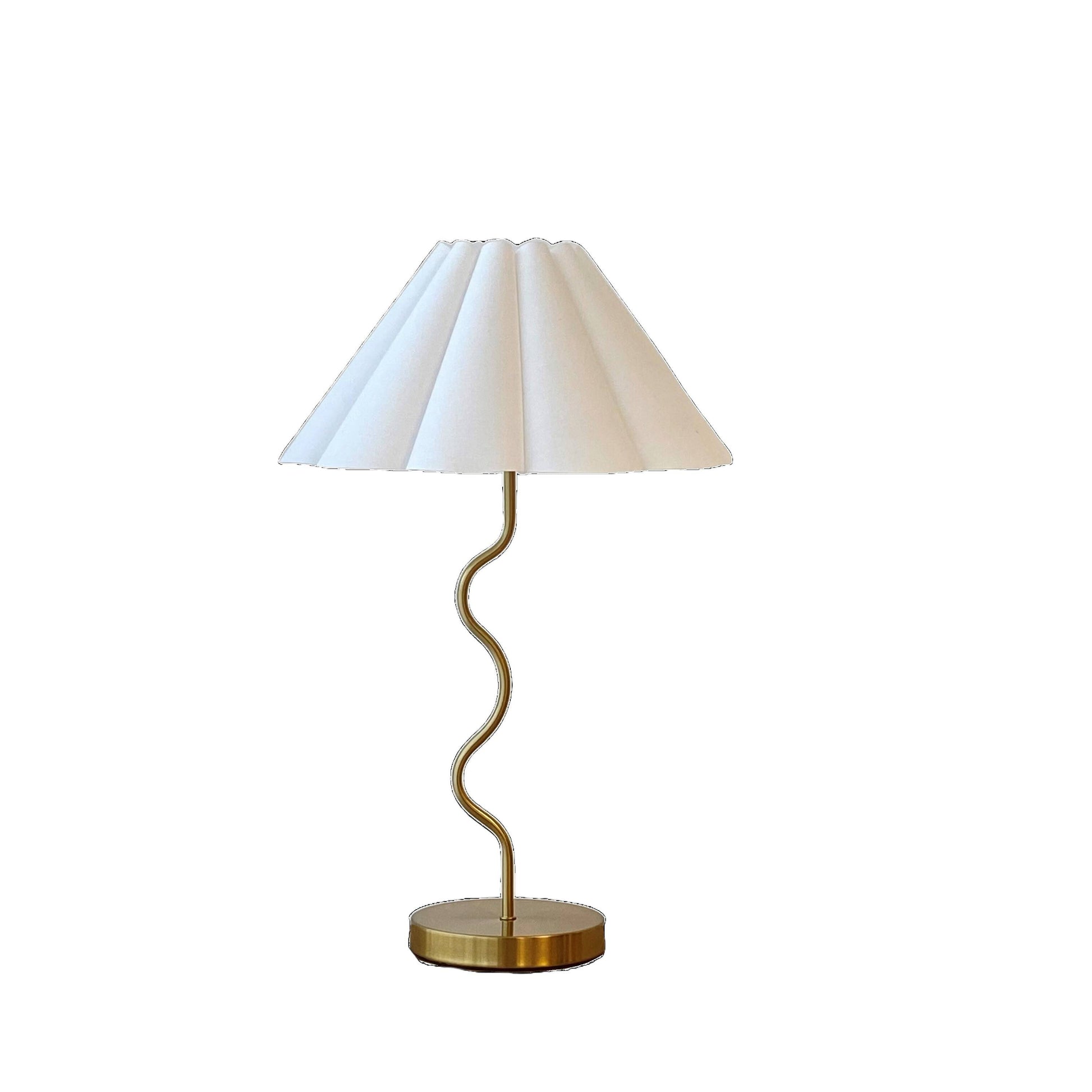 Wavy Table Lamp - Brass 36x57 cm
