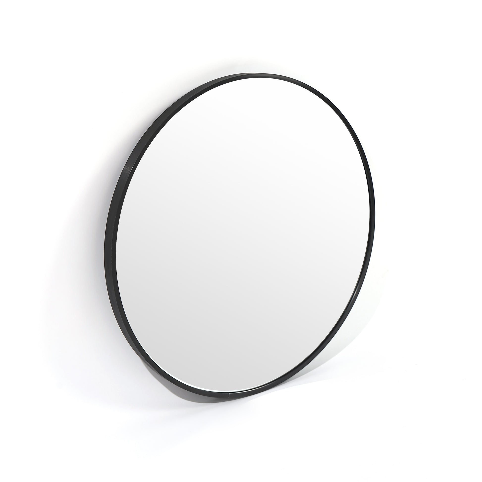 Bella Round Wall Mirror 60 cm, Black 60 cm